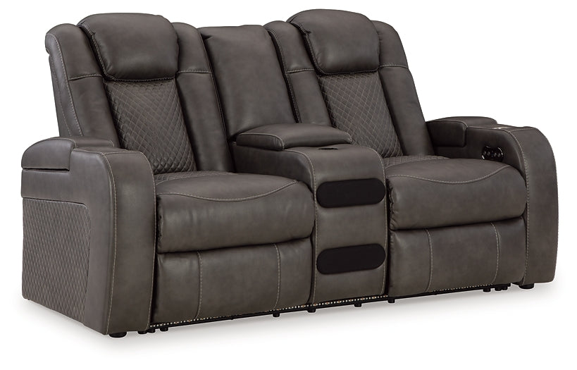 Fyne-Dyme Power Reclining Sofa, Loveseat and Recliner