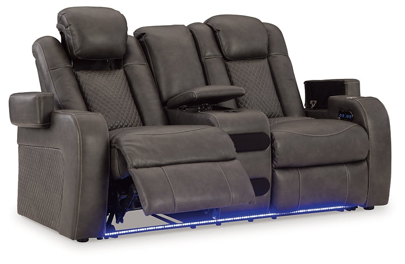 Fyne-Dyme Power Reclining Sofa, Loveseat and Recliner