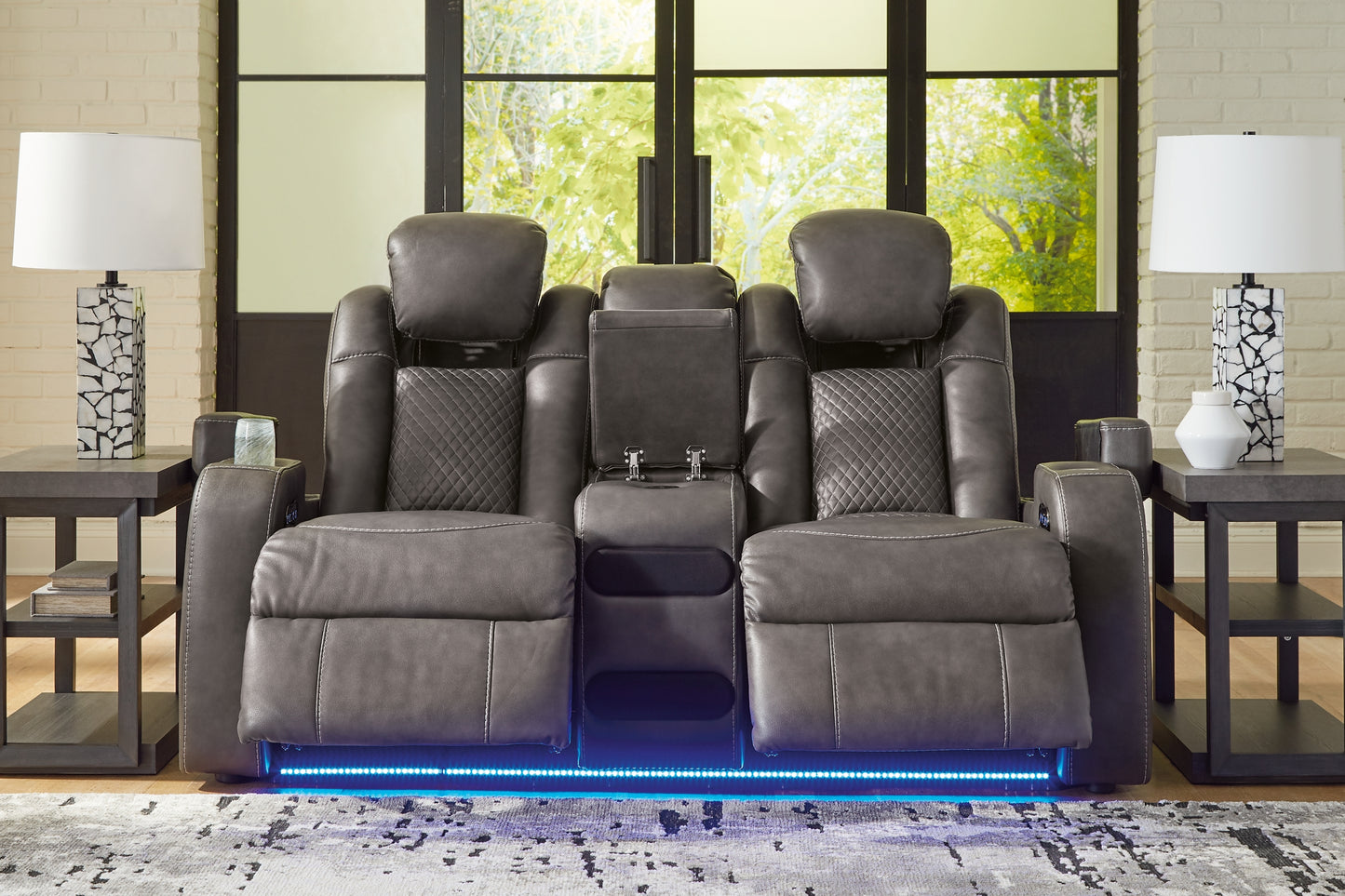 Fyne-Dyme Power Reclining Sofa, Loveseat and Recliner