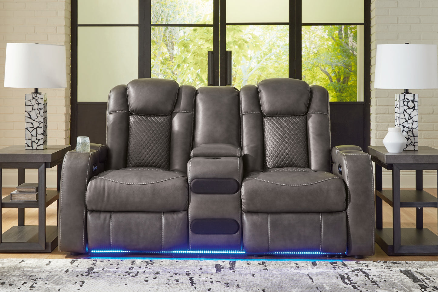 Fyne-Dyme Power Reclining Sofa, Loveseat and Recliner