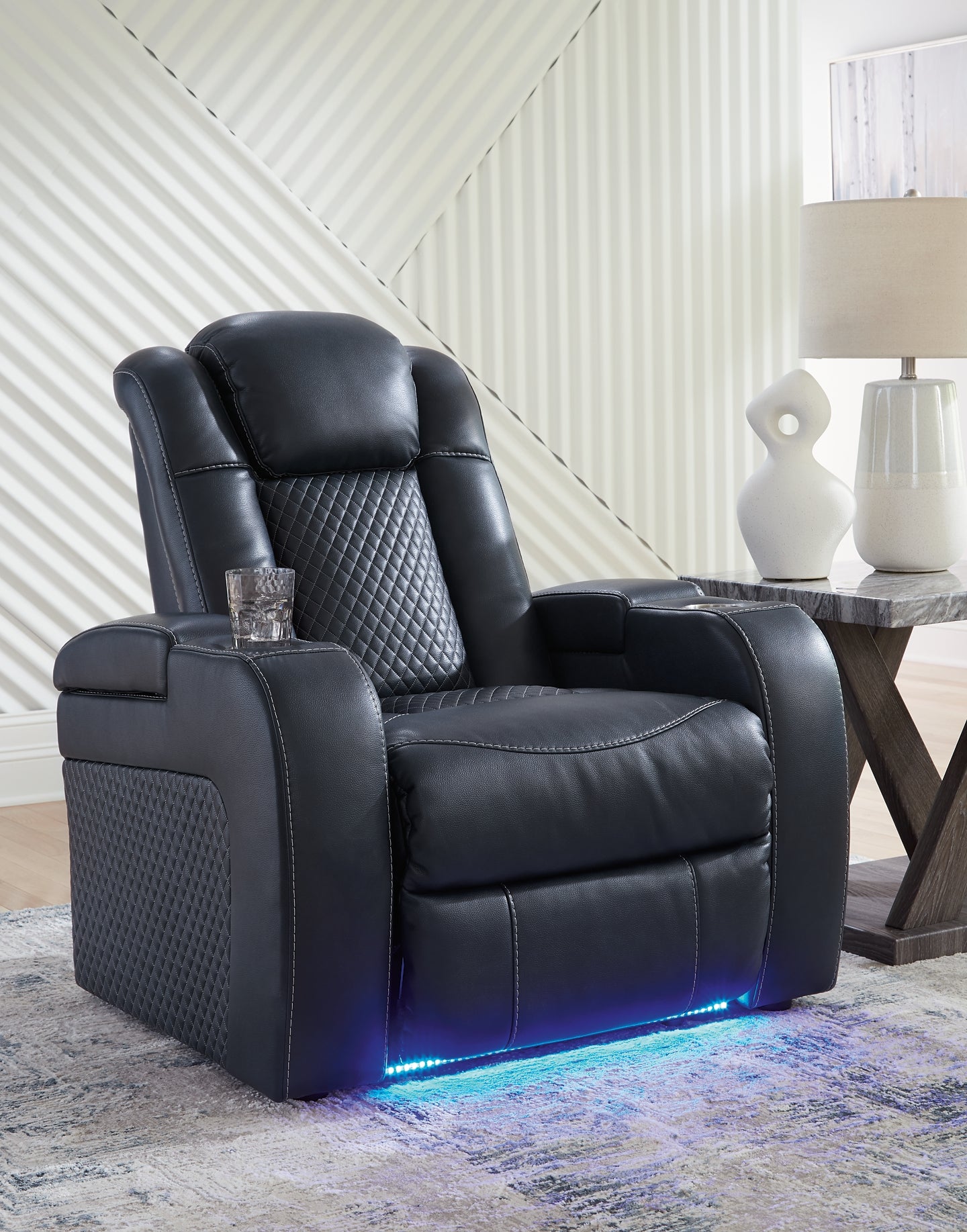 Fyne-Dyme Power Reclining Sofa, Loveseat and Recliner