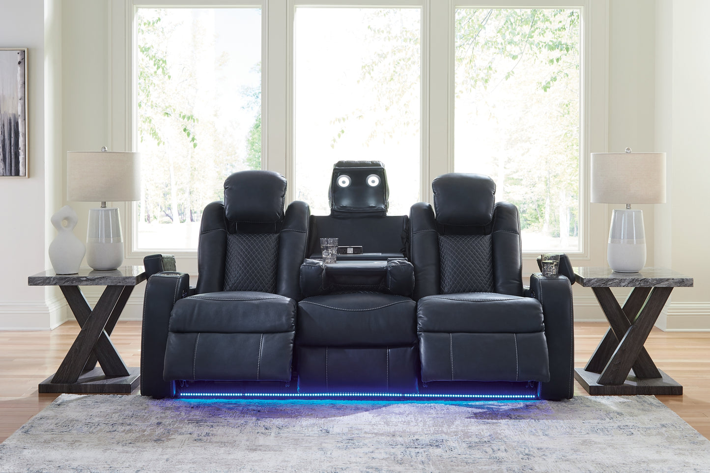 Fyne-Dyme Power Reclining Sofa, Loveseat and Recliner