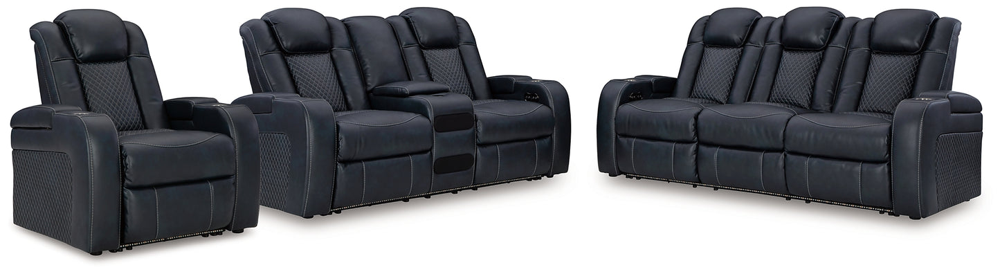 Fyne-Dyme Power Reclining Sofa, Loveseat and Recliner