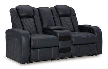 Fyne-Dyme Power Reclining Loveseat with Console — Sapphire Signature Design by Ashley® Living Room