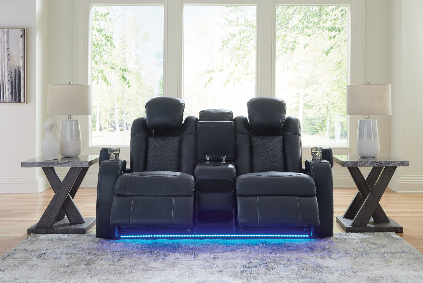 Fyne-Dyme Power Reclining Sofa, Loveseat and Recliner