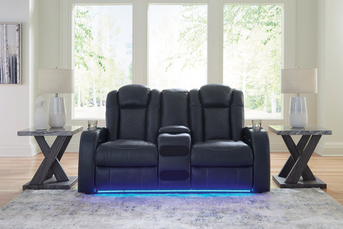 Fyne-Dyme Power Reclining Sofa, Loveseat and Recliner