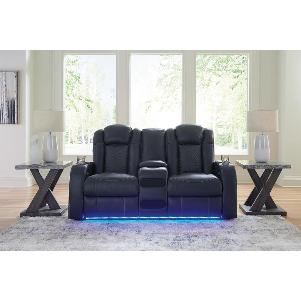 Fyne-Dyme Power Reclining Loveseat with Console — Sapphire Signature Design by Ashley® Living Room