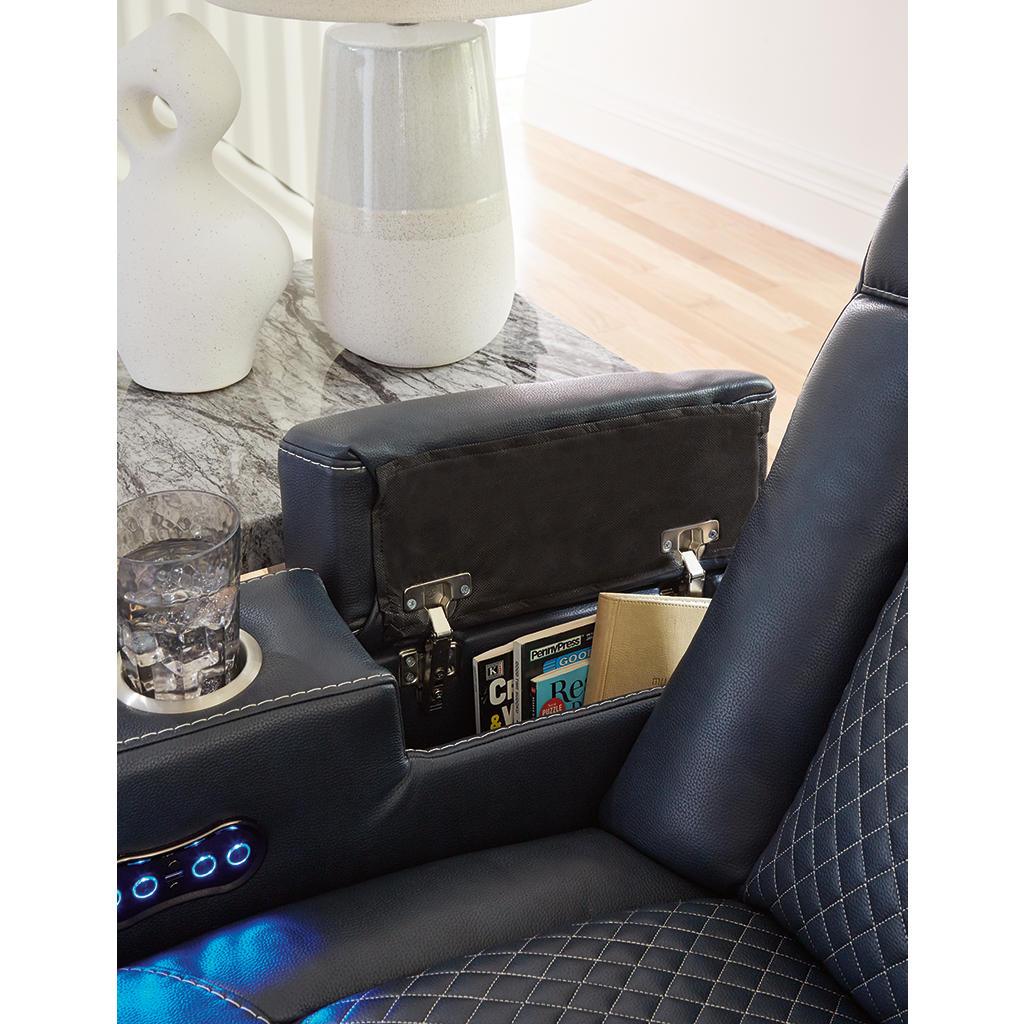 Fyne-Dyme Power Reclining Loveseat with Console — Sapphire Signature Design by Ashley® Living Room