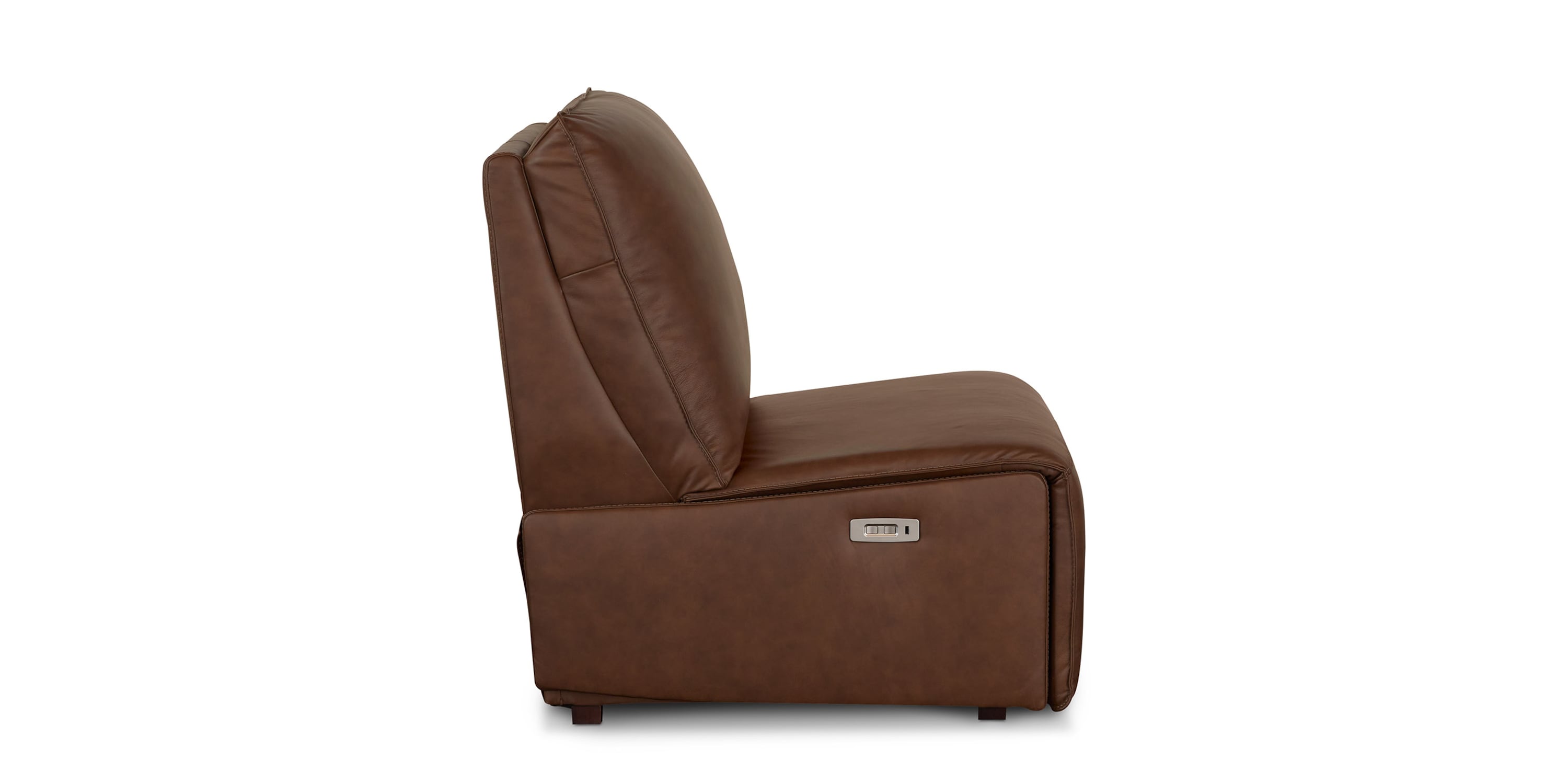 Everett Leather Armless Zero Gravity Power Recliner Bassett