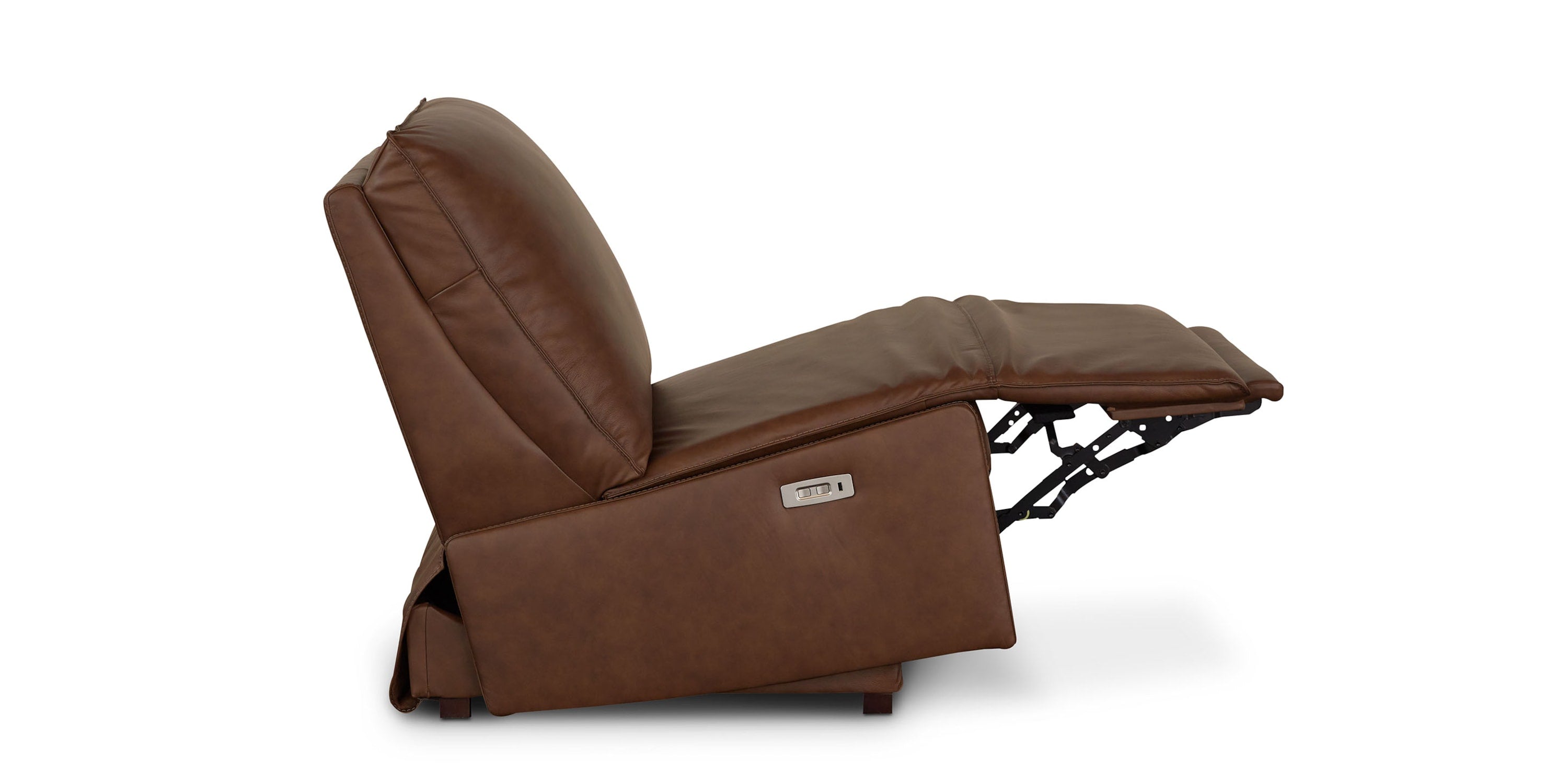 Everett Leather Armless Zero Gravity Power Recliner Bassett
