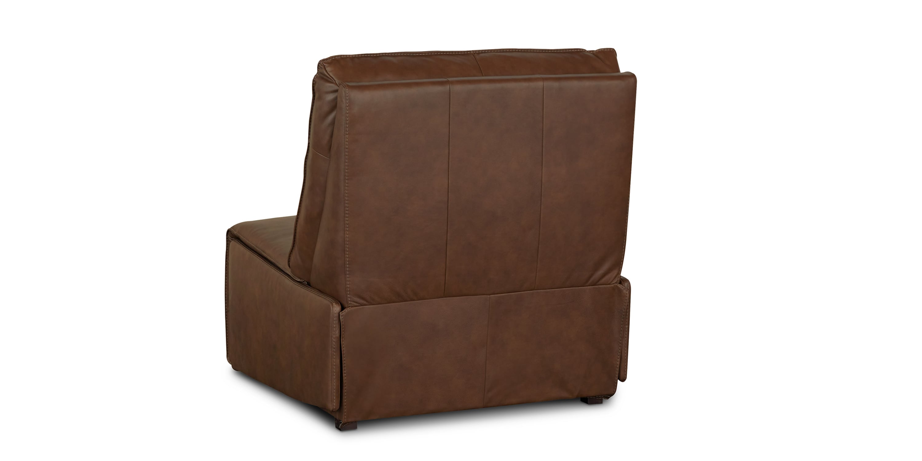 Everett Leather Armless Zero Gravity Power Recliner Bassett