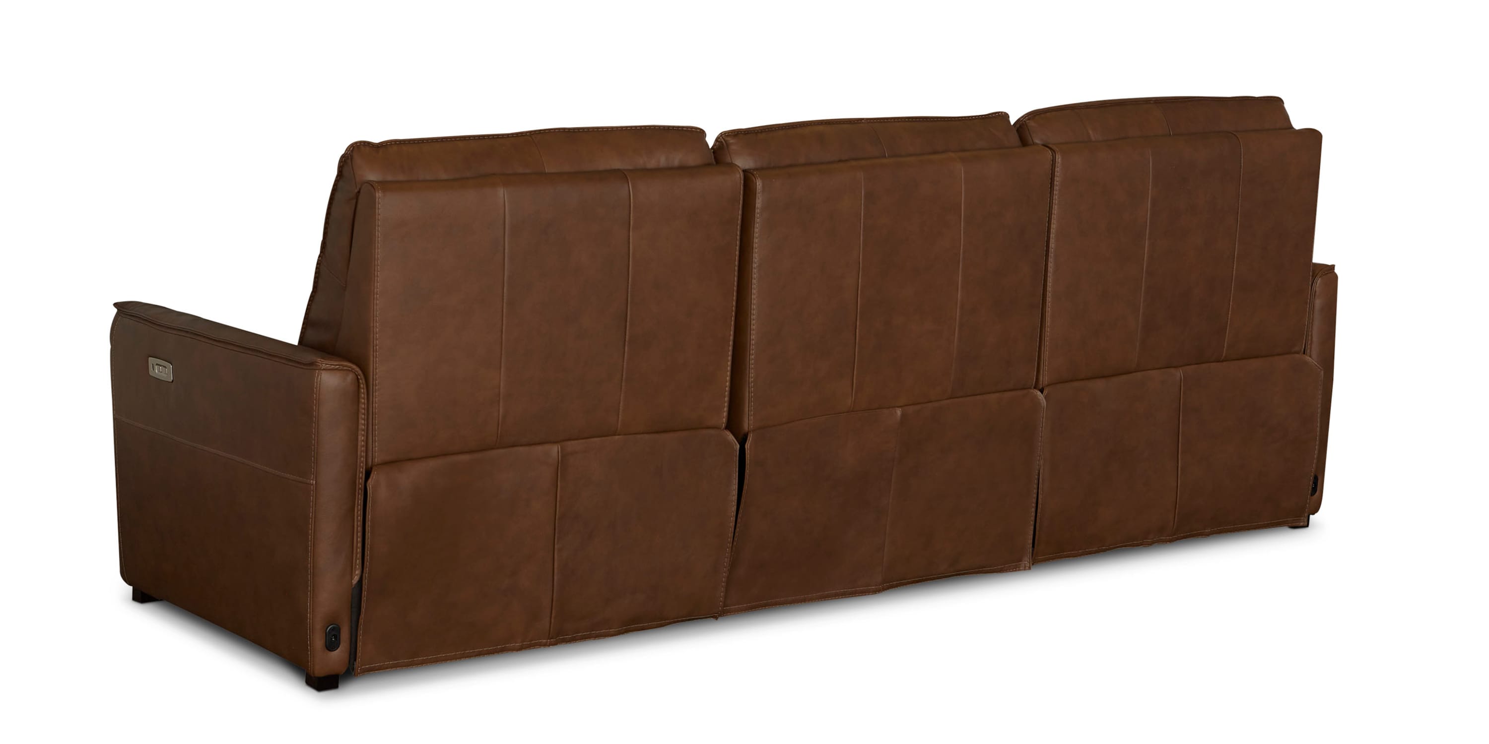 Everett Leather Modular Reclining Sofa Bassett
