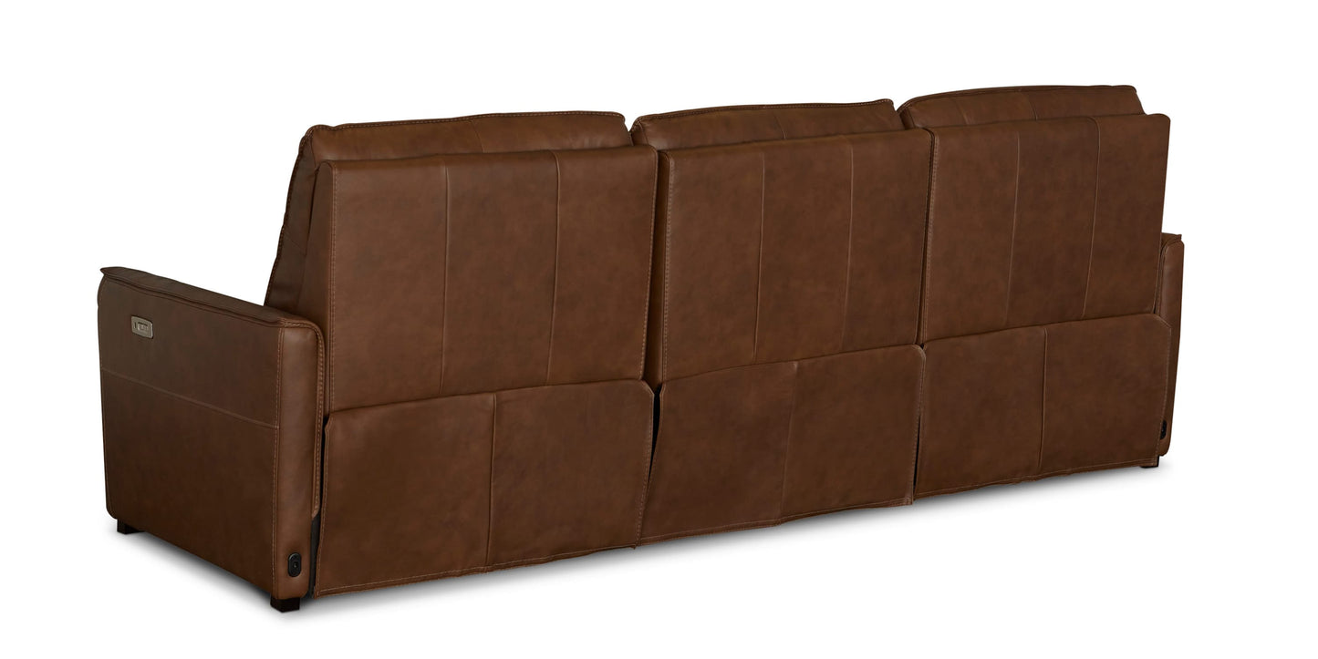 Everett Leather Modular Reclining Sofa Bassett