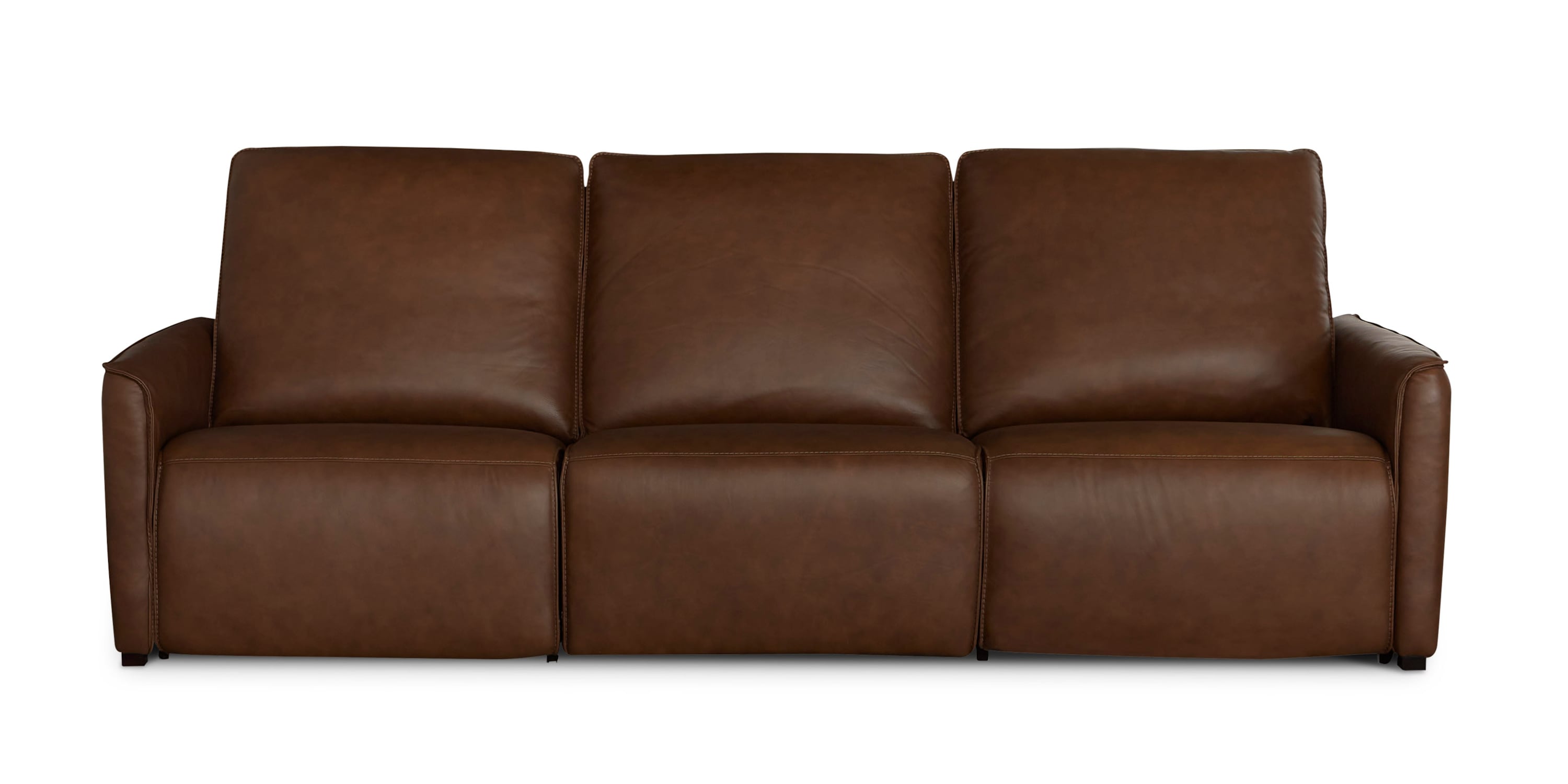 Everett Leather Modular Reclining Sofa Bassett