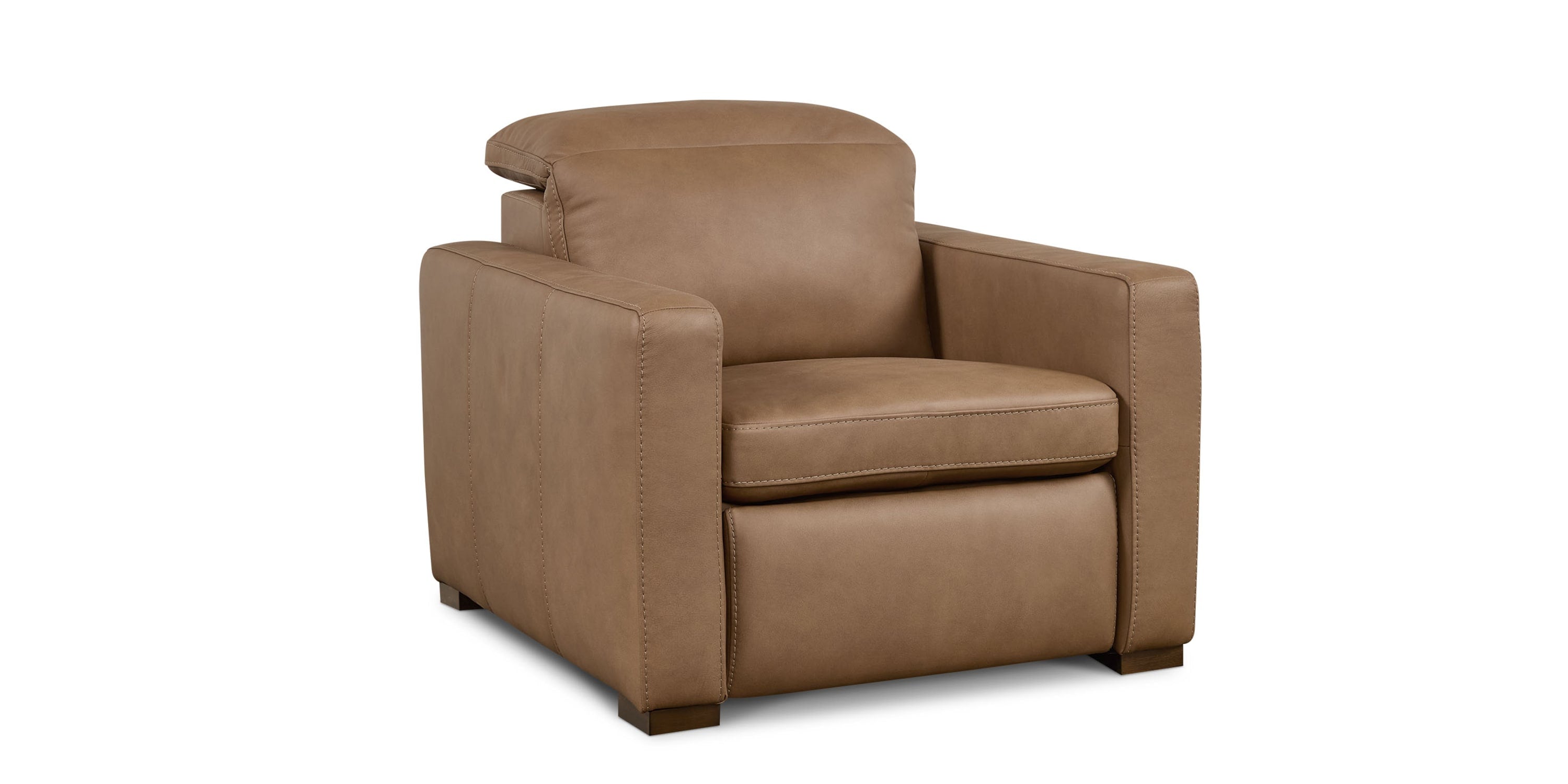 Caswell Leather Power Recliner Bassett