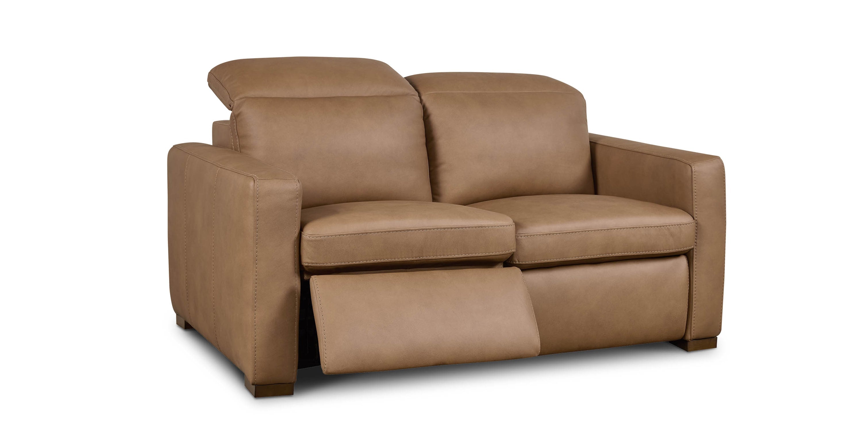 Caswell Leather Power Reclining Loveseat Bassett