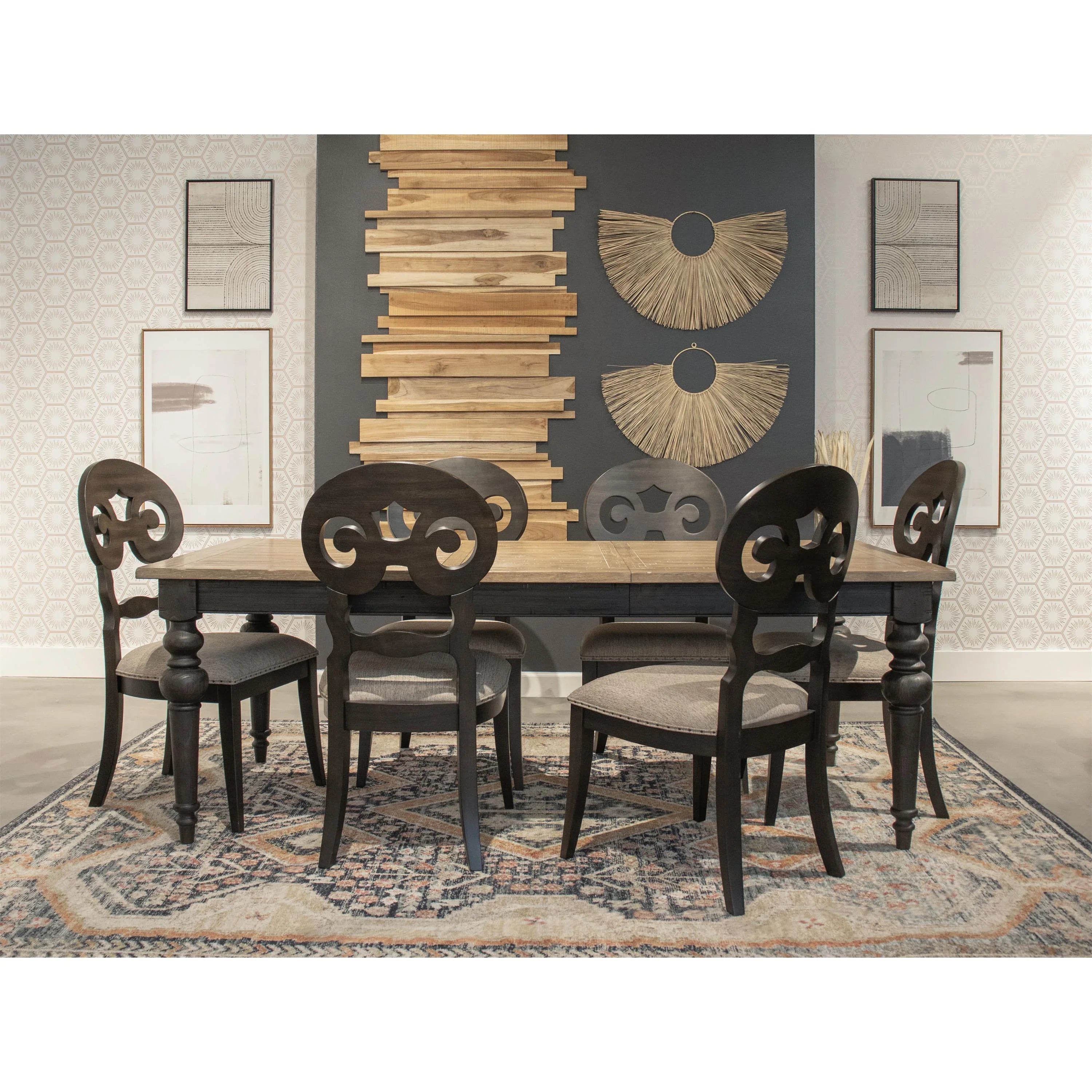 Mix-n-match Chairs Scroll Uph Side Chair 2in Riverside Furniture Dining