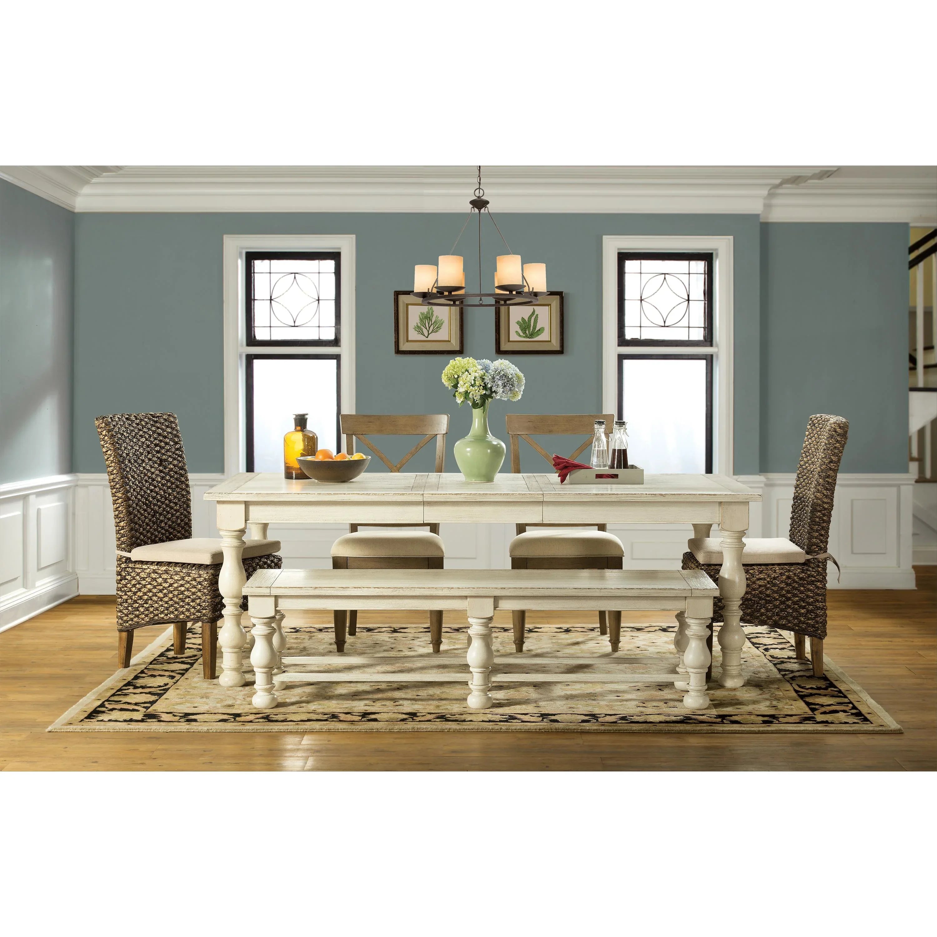 Mix-n-match Chairs Woven Side Uph Chair 2in Riverside Furniture Dining