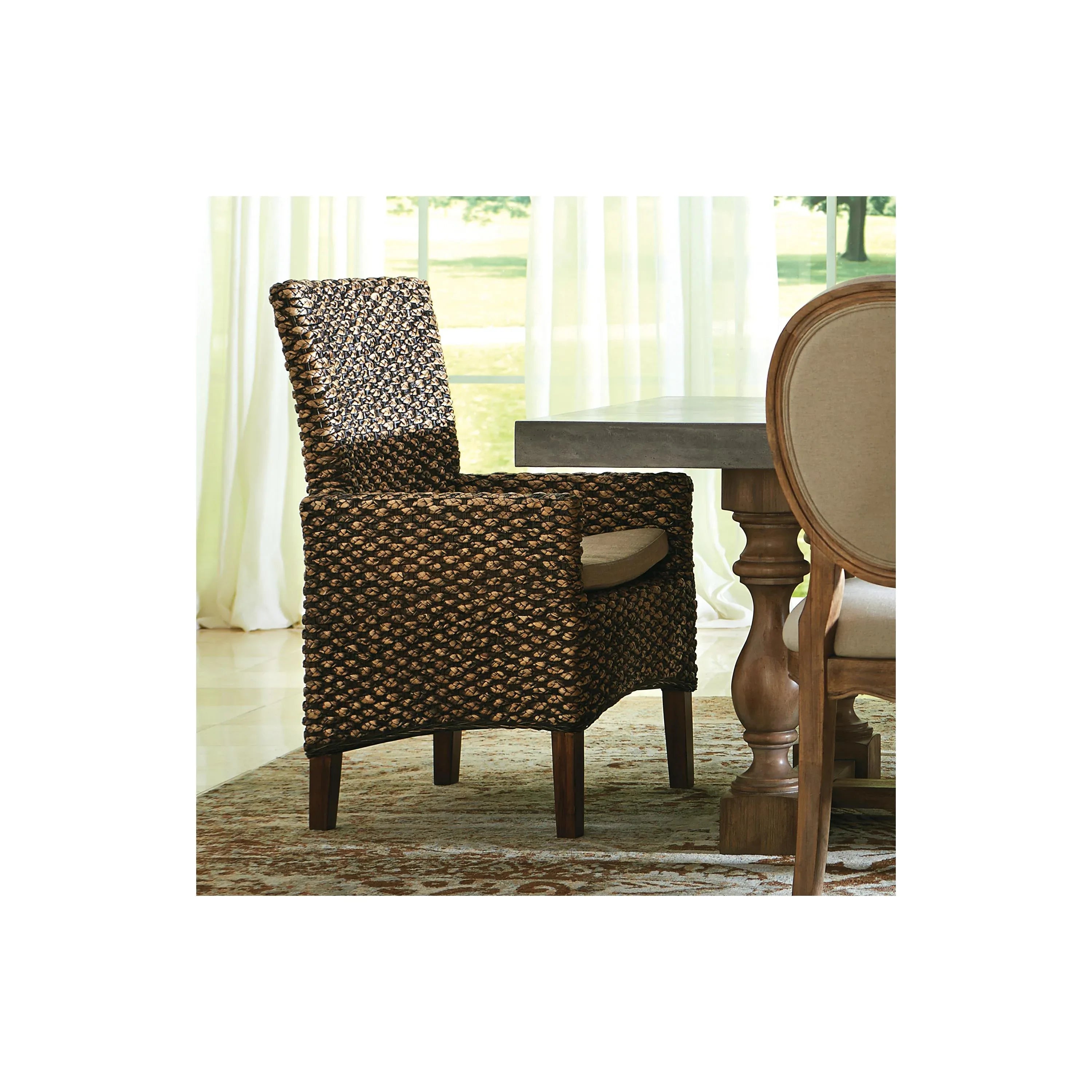 Mix-n-match Chairs Woven Arm Uph Chair 2in Riverside Furniture Dining