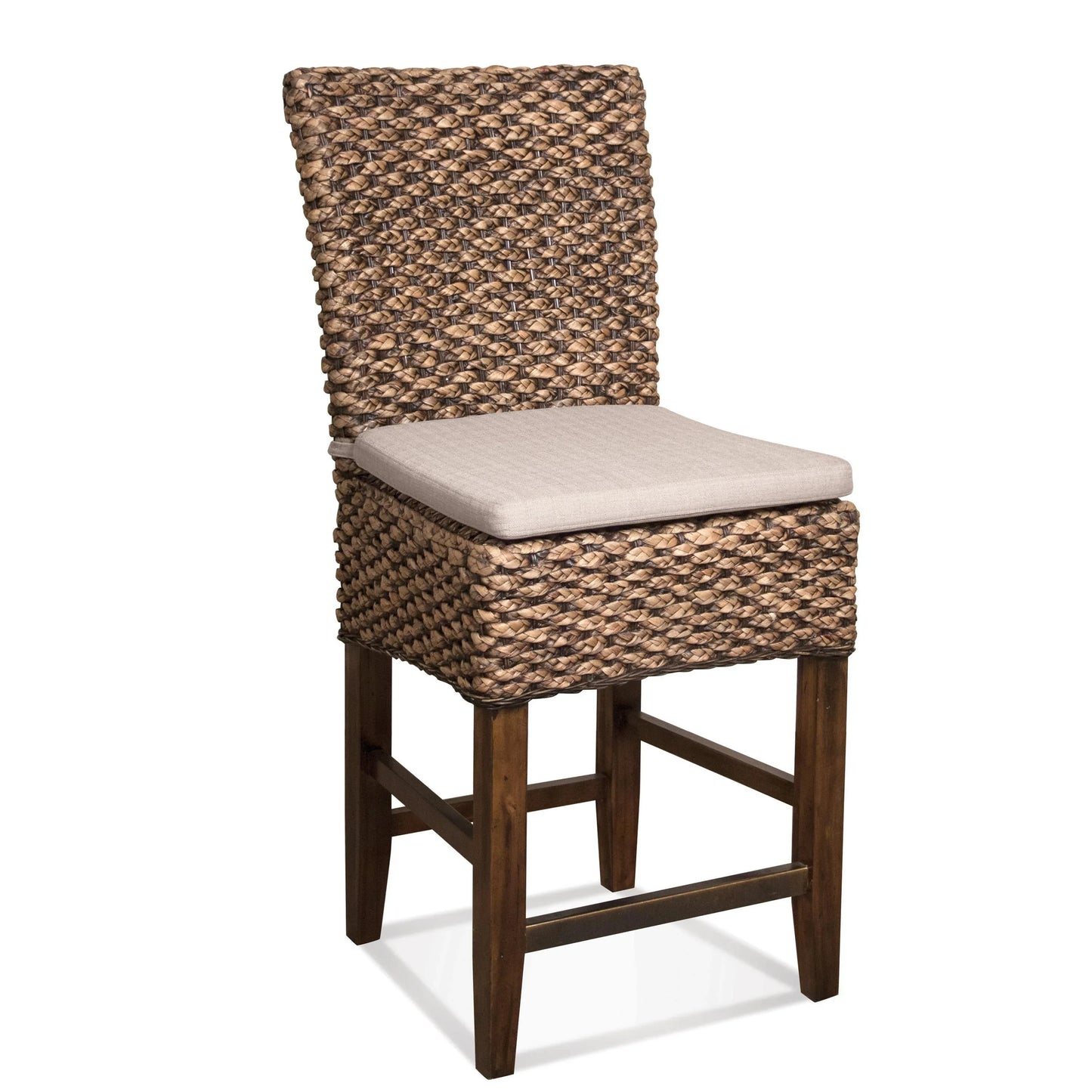 Mix-n-match Chairs Woven Contr Uph Stool 2in Riverside Furniture Dining