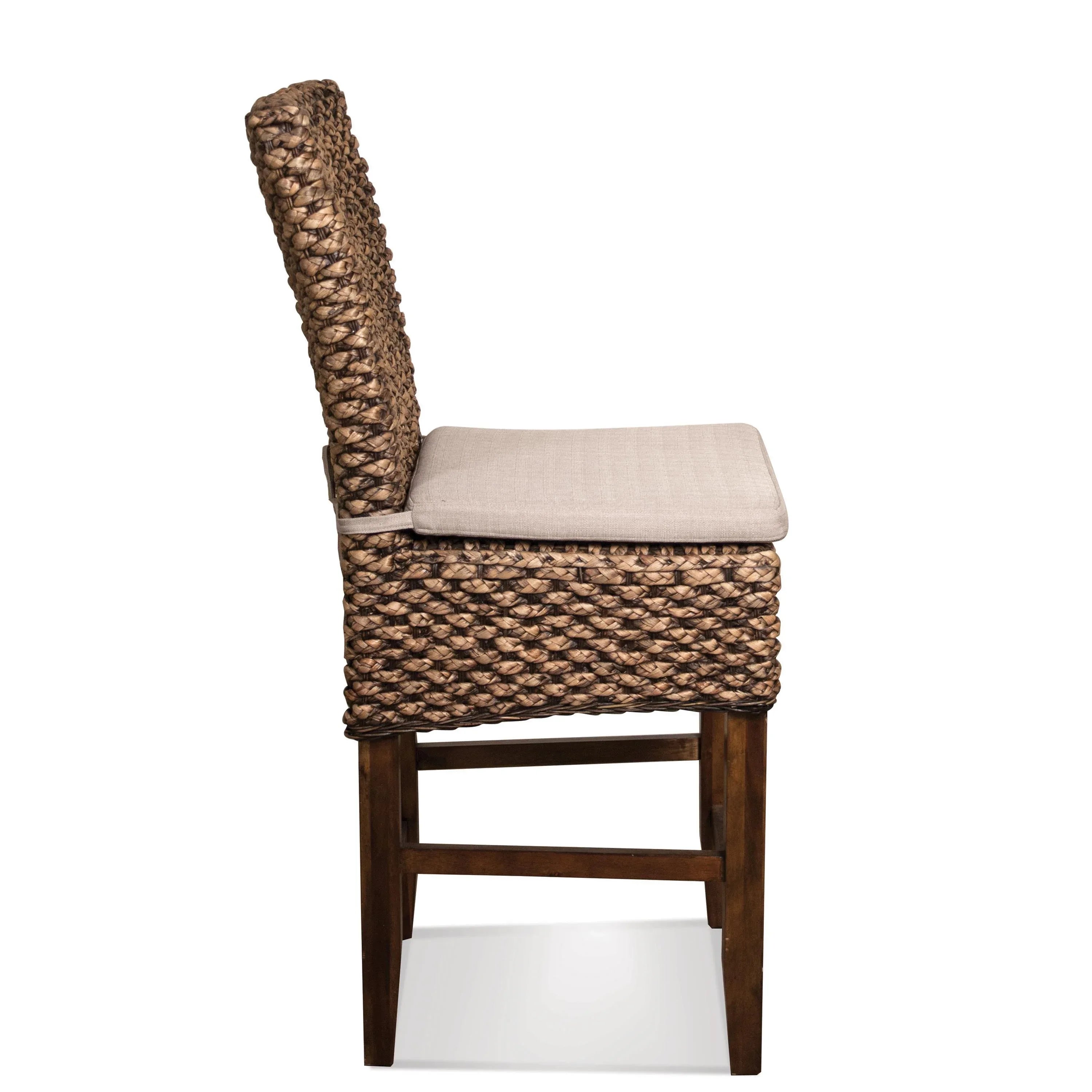 Mix-n-match Chairs Woven Contr Uph Stool 2in Riverside Furniture Dining