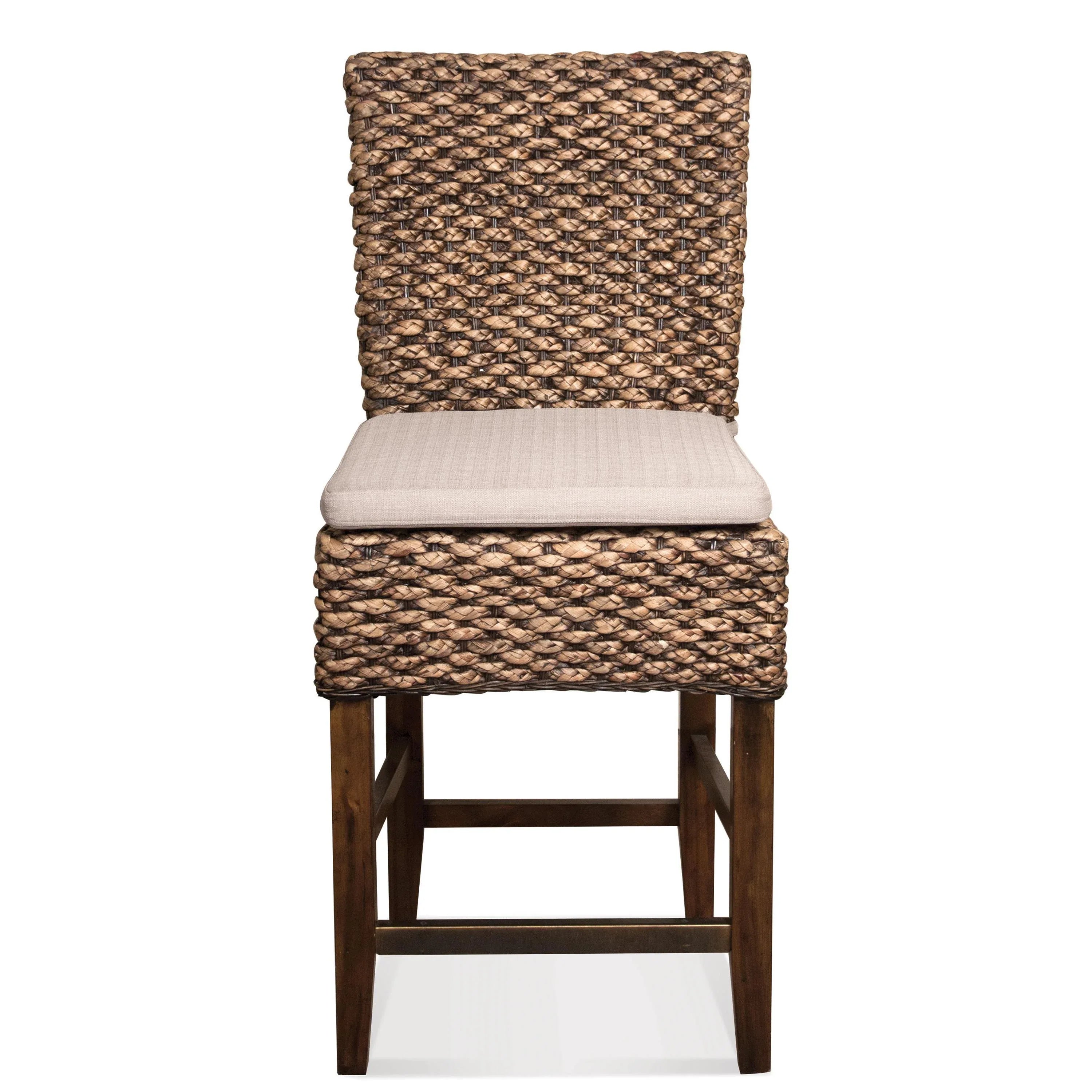 Mix-n-match Chairs Woven Contr Uph Stool 2in Riverside Furniture Dining