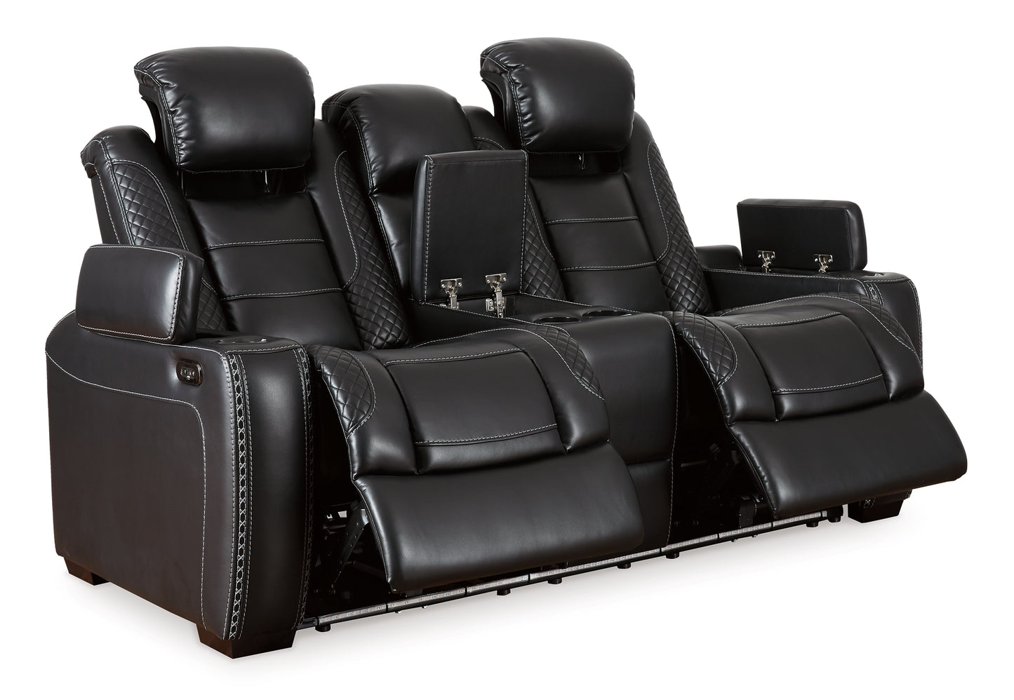 Party Time Power Reclining Loveseat with Console