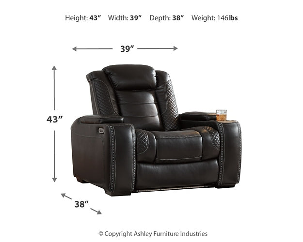 Party Time Power Reclining Sofa and Recliner