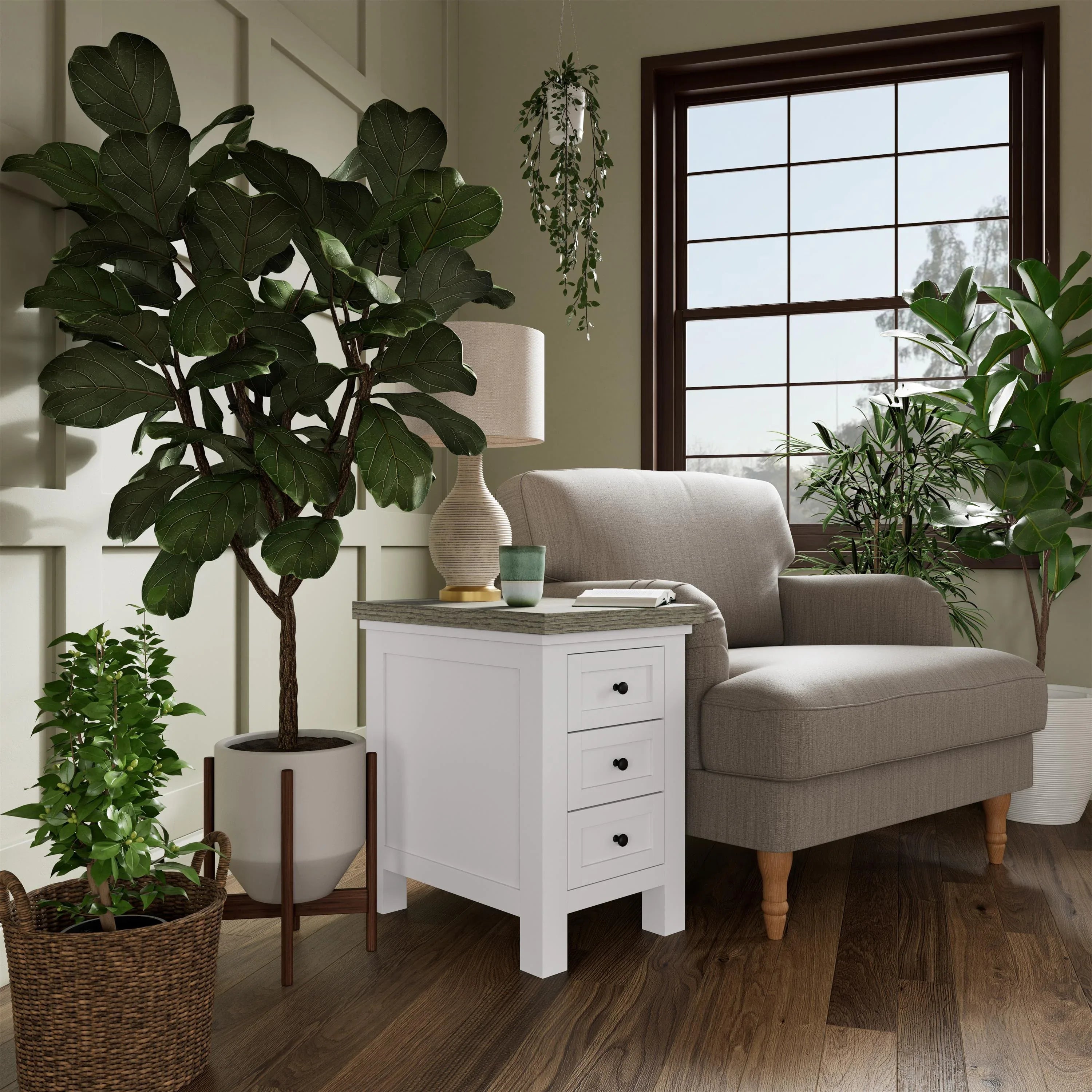 Cora Chairside Table Riverside Furniture Tables