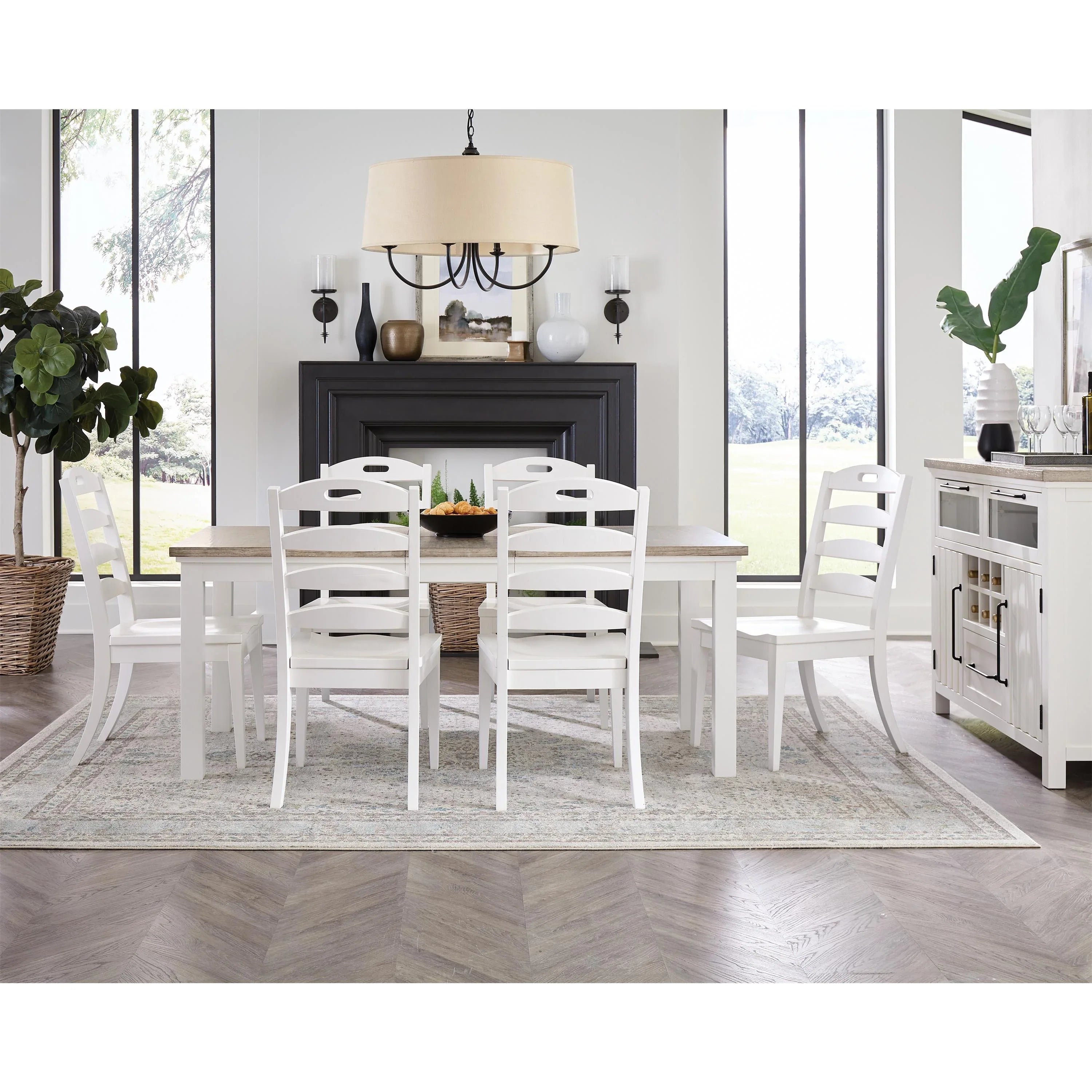 Cora Ladderback Side Chair 2in Riverside Furniture Dining