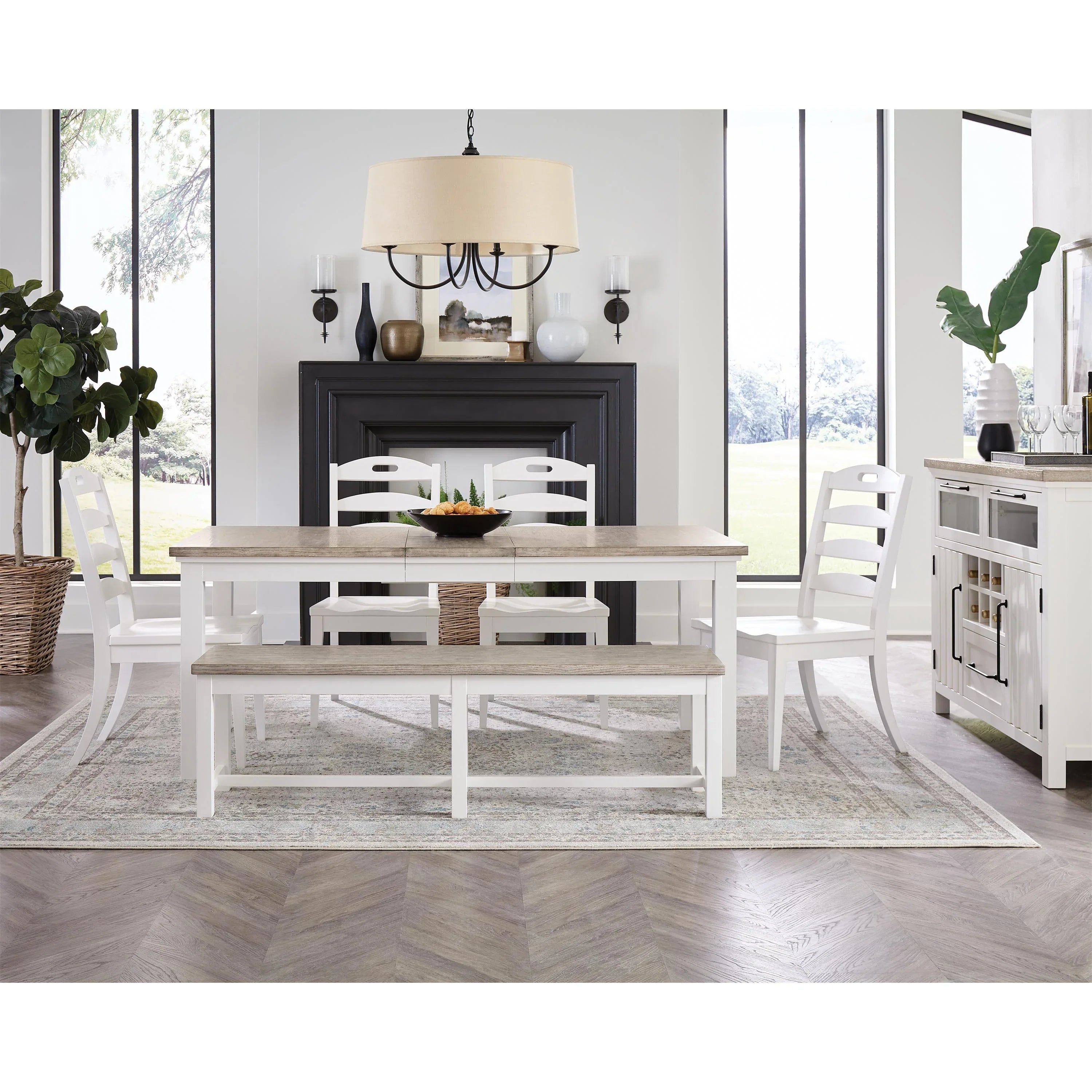 Cora Dining Bench 1in Riverside Furniture Dining