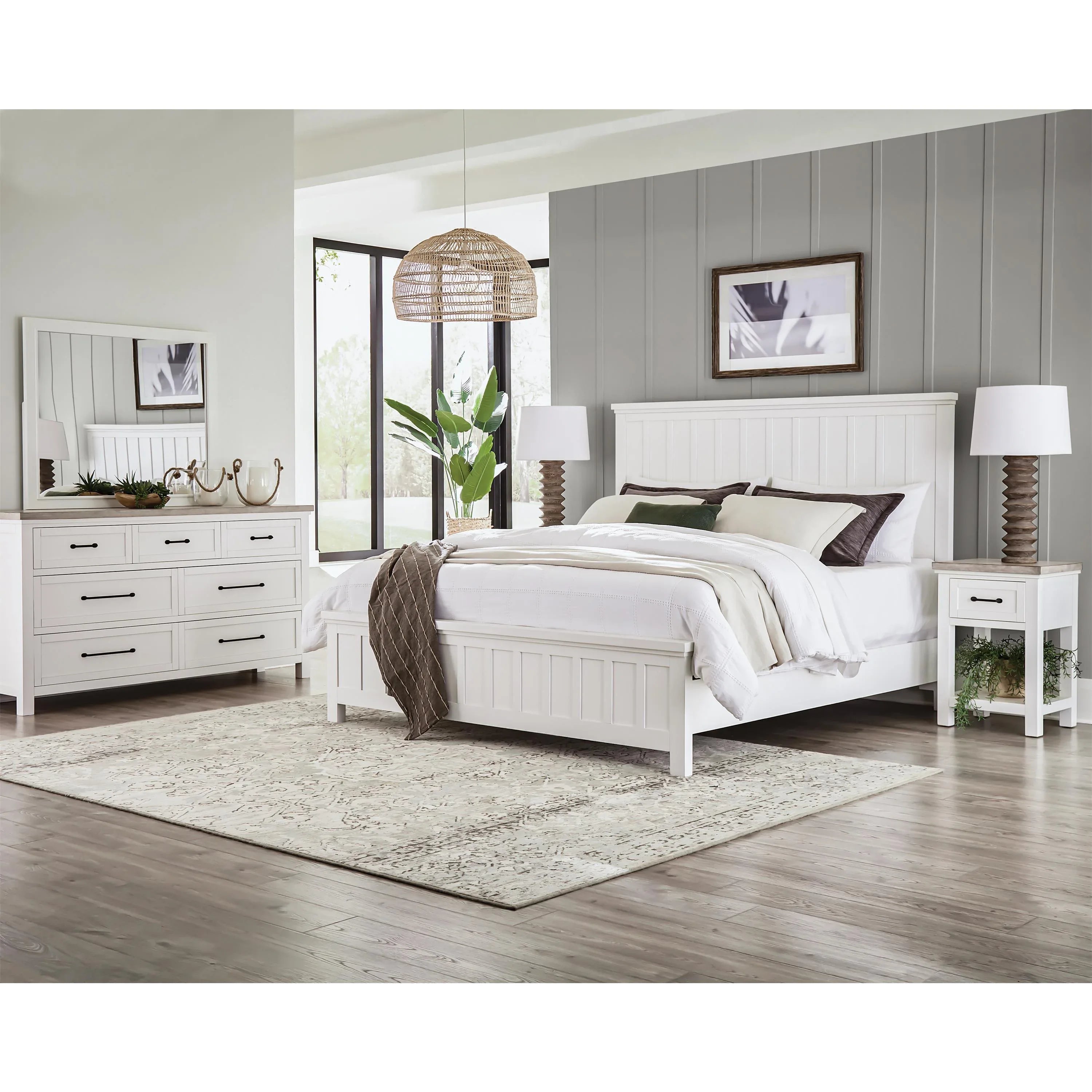 Cora 6/0-6/6 Panel Headboard Riverside Furniture Bedroom