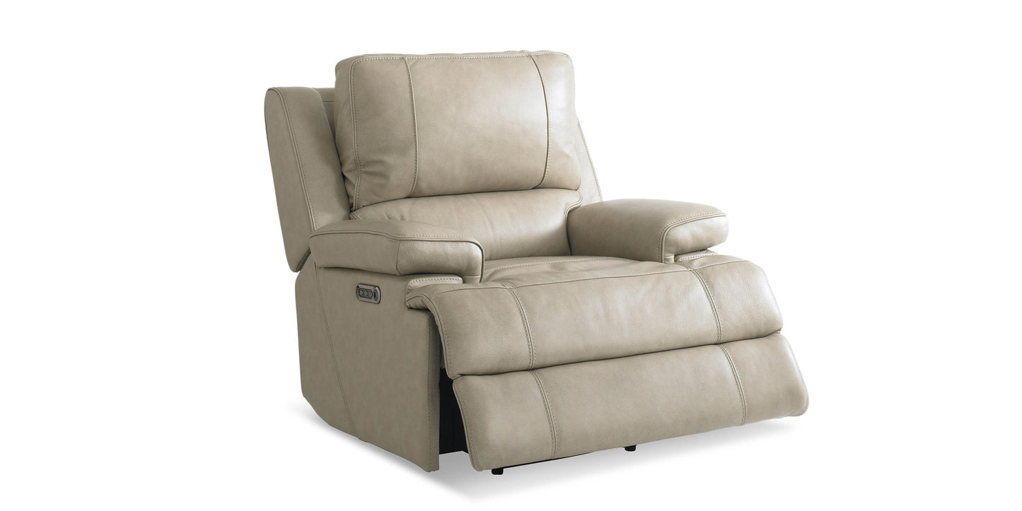 Parsons Leather Power Recliner Bassett