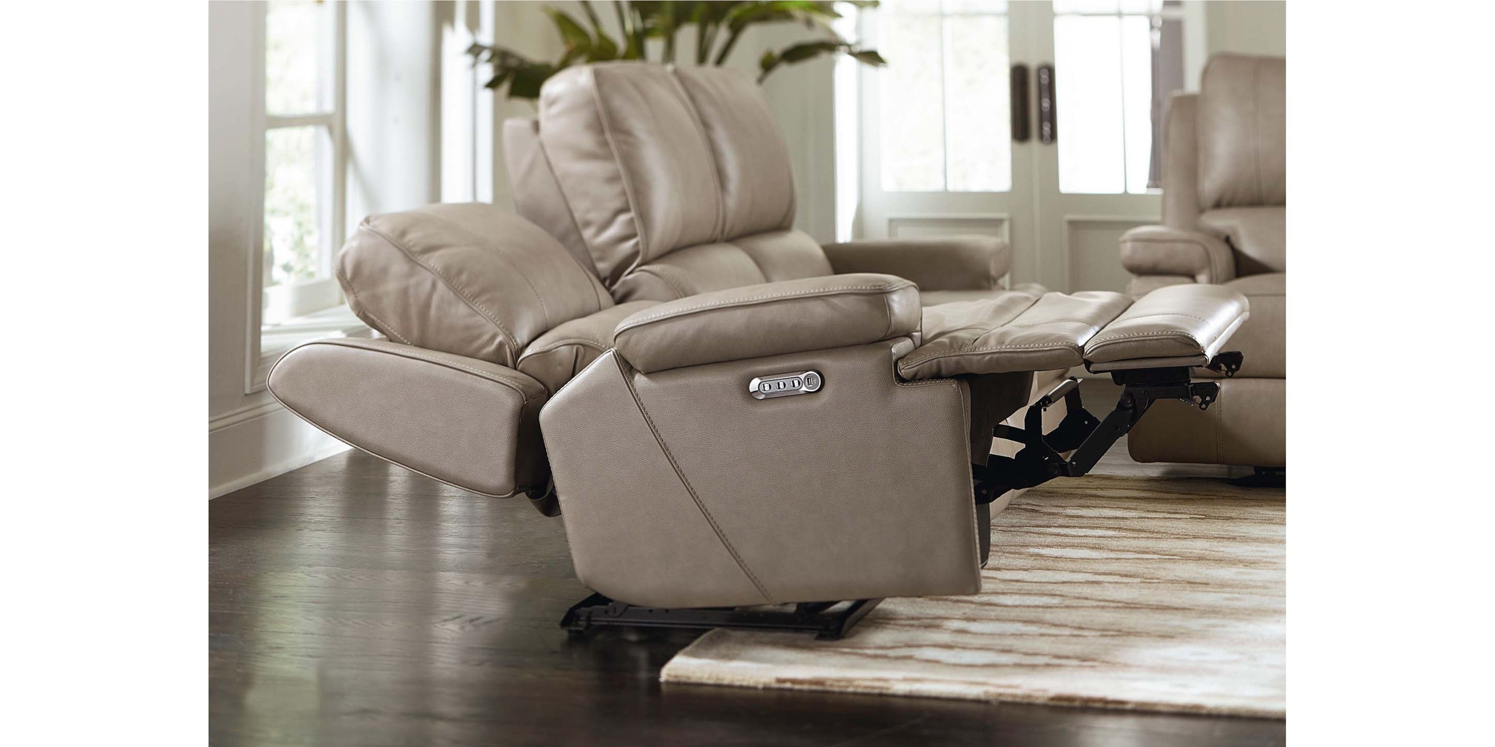 Parsons Leather Power Recliner Bassett