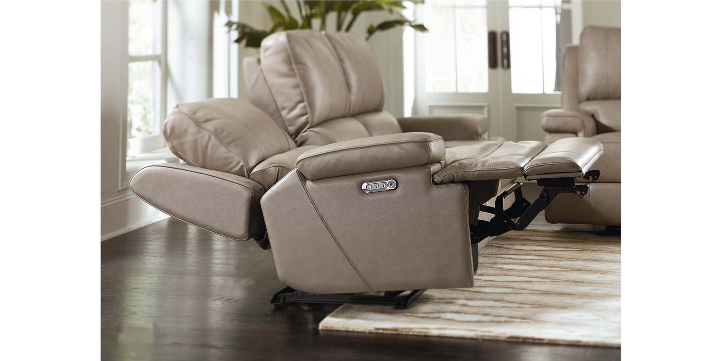 Parsons Leather Power Recliner Bassett