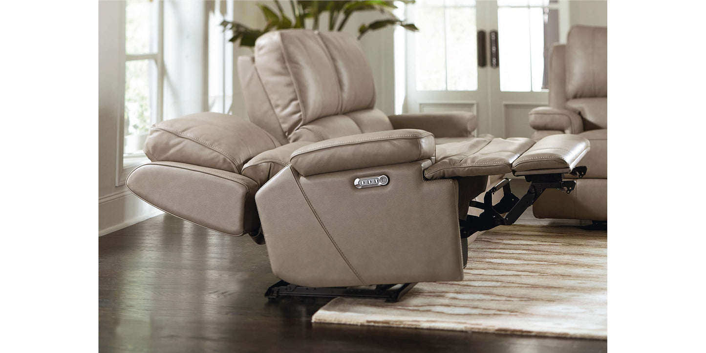 Parsons Leather Power Recliner Bassett