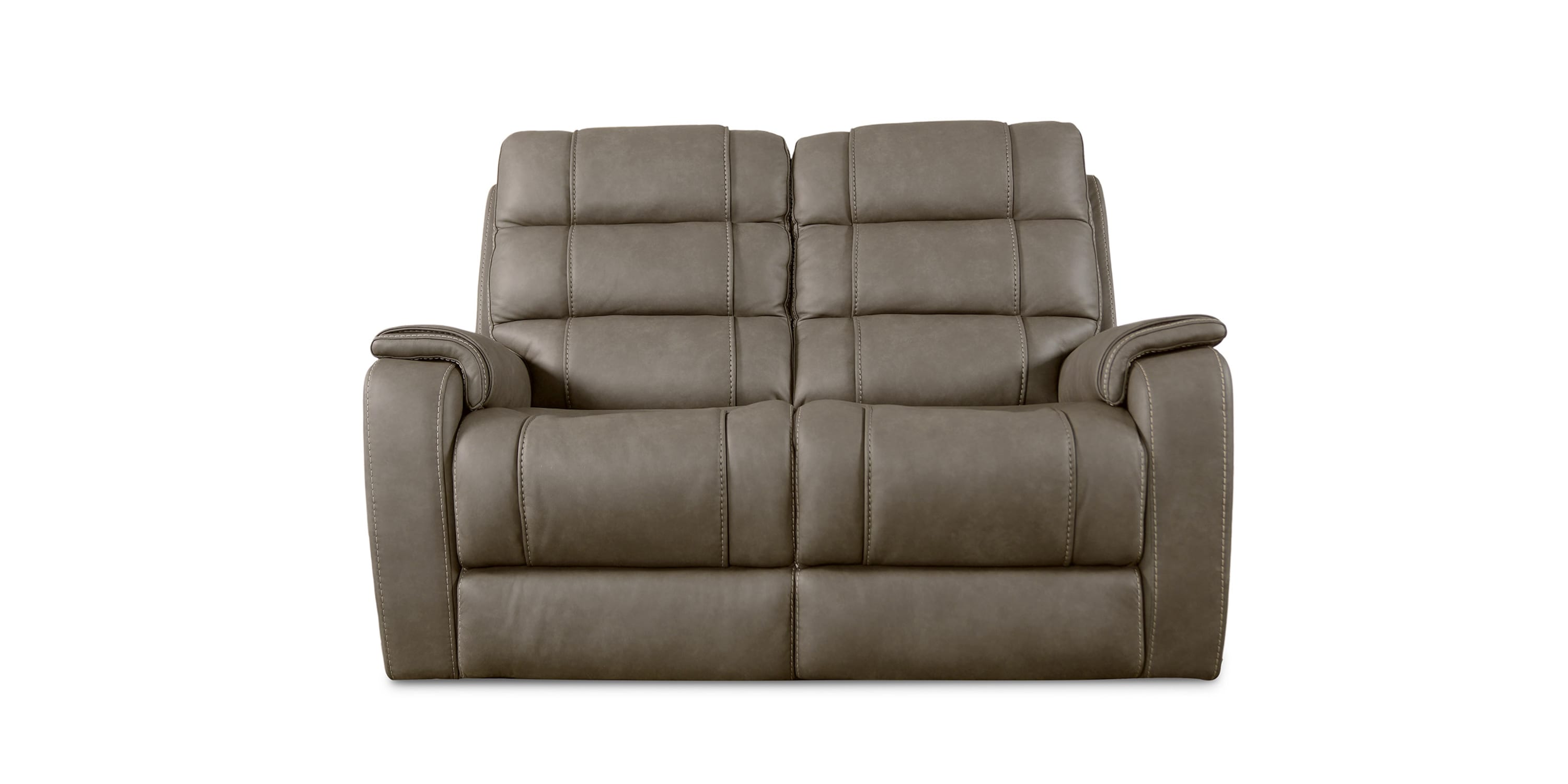 Wendell Leather Power Reclining Loveseat Bassett