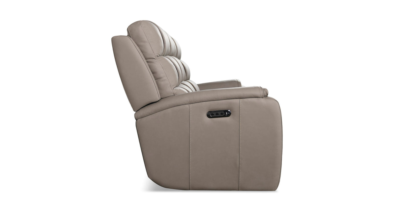 Wendell Leather Power Reclining Sofa Bassett
