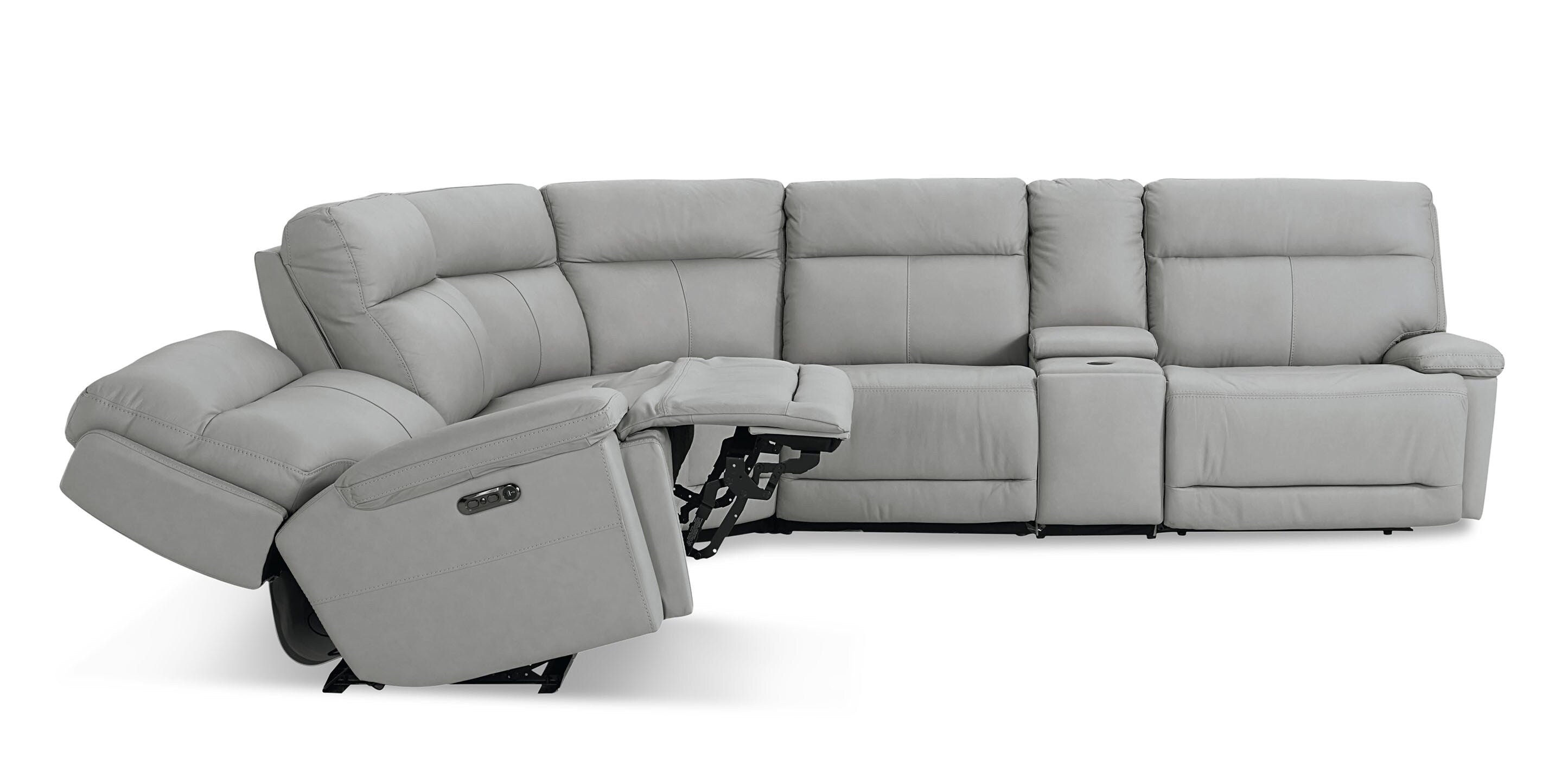 Bassett Fletcher Loveseat with Power — Compact Power Reclining, Your Fabric Bassett Reclining Sofa