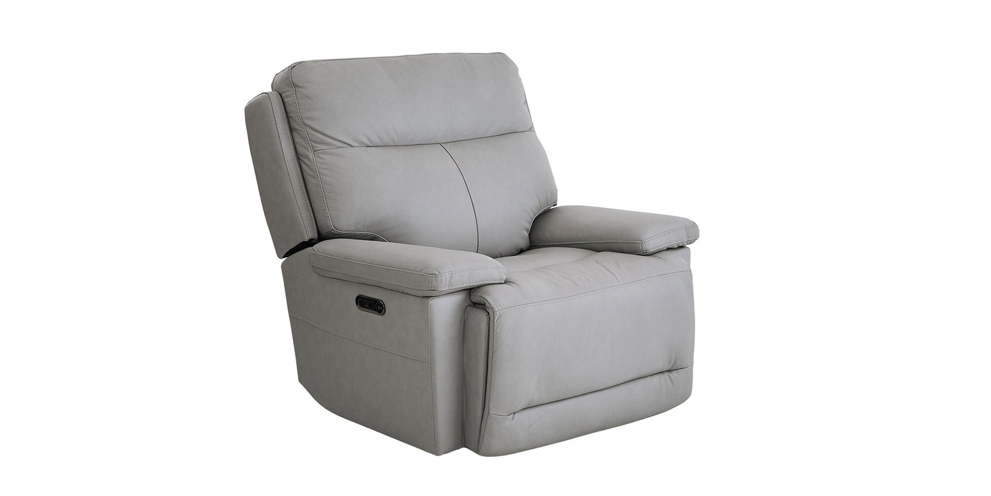 Fletcher Leather Power Recliner Bassett