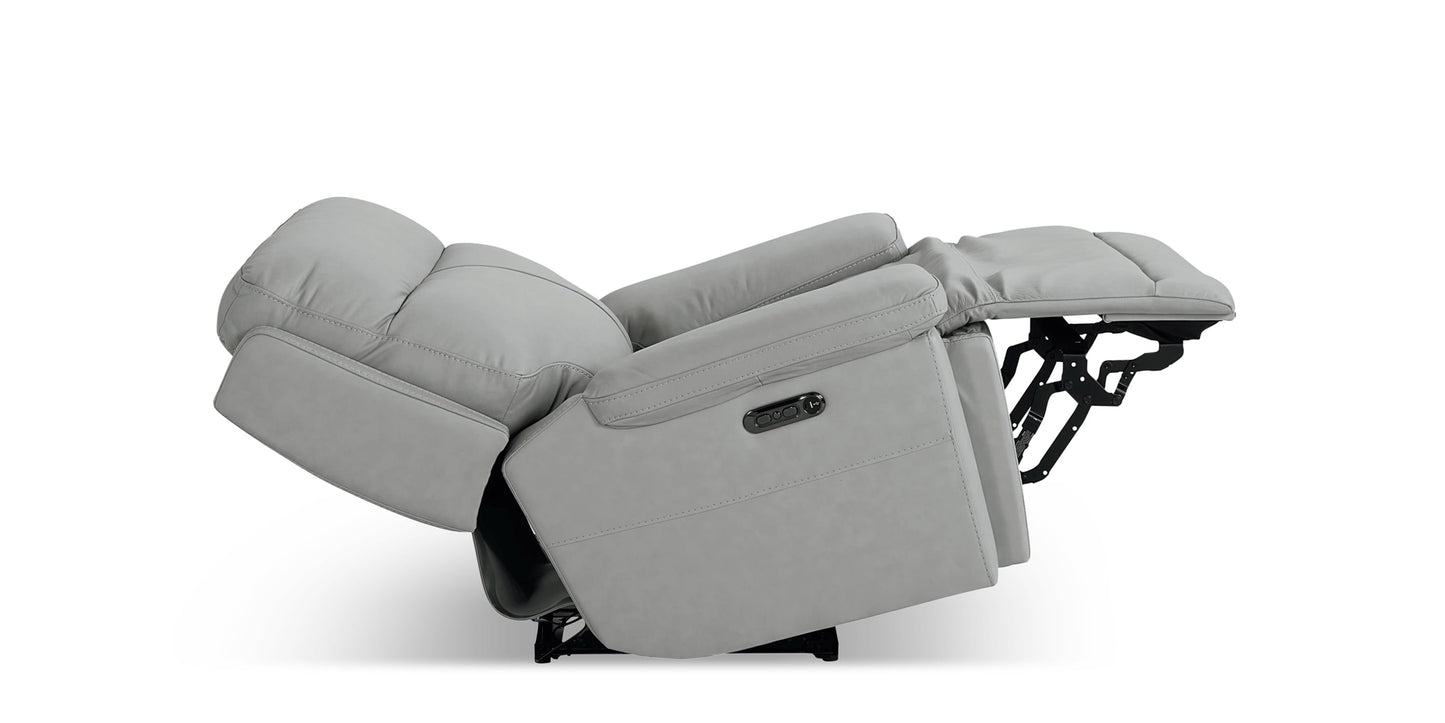Fletcher Leather Power Recliner Bassett