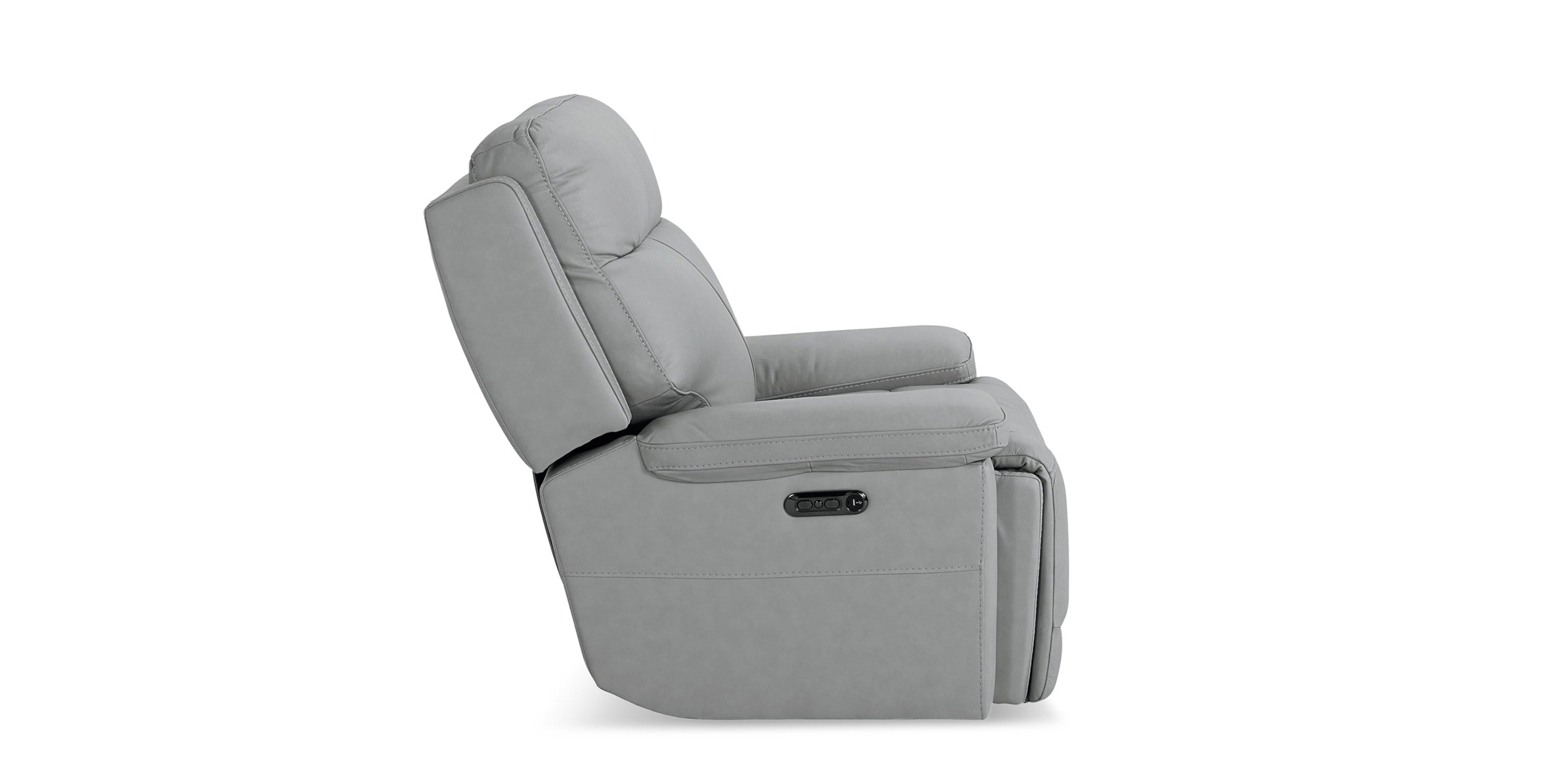 Fletcher Leather Power Recliner Bassett