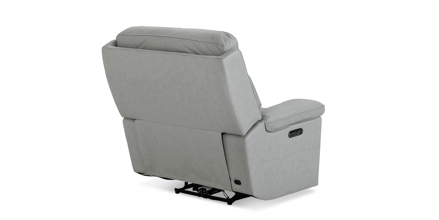 Fletcher Leather Power Recliner Bassett
