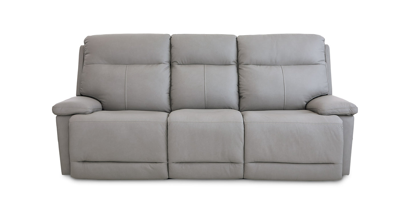 Fletcher Leather Power Reclining Sofa Bassett