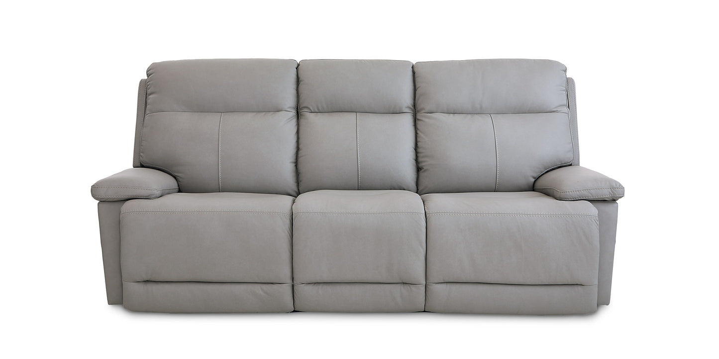 Bassett Fletcher Sofa with Power — Custom Fabric Reclining, Made in USA