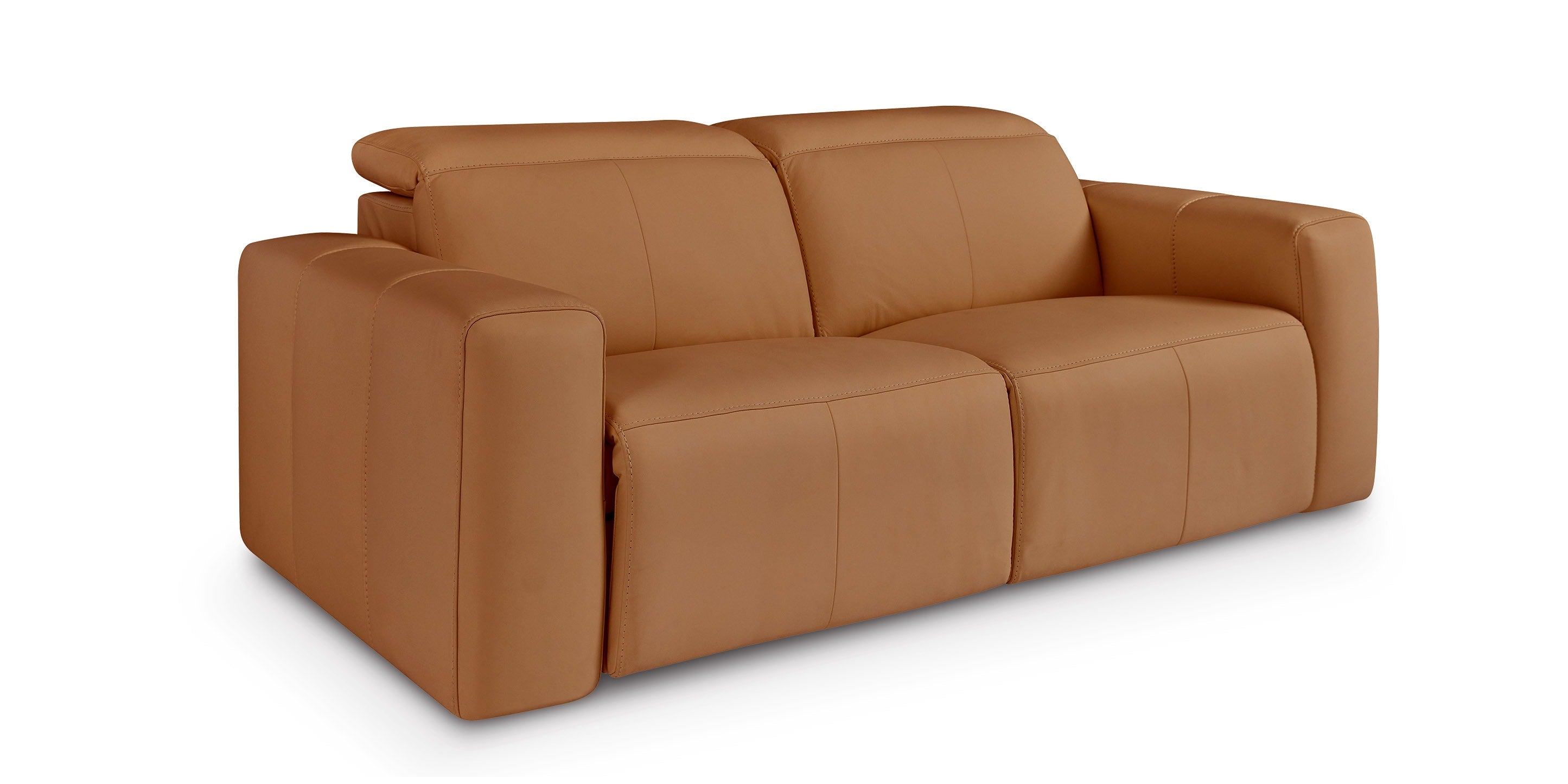 Bassett Airy Loveseat — Power Reclining, Top-Grain Leather Bassett Reclining Sofa