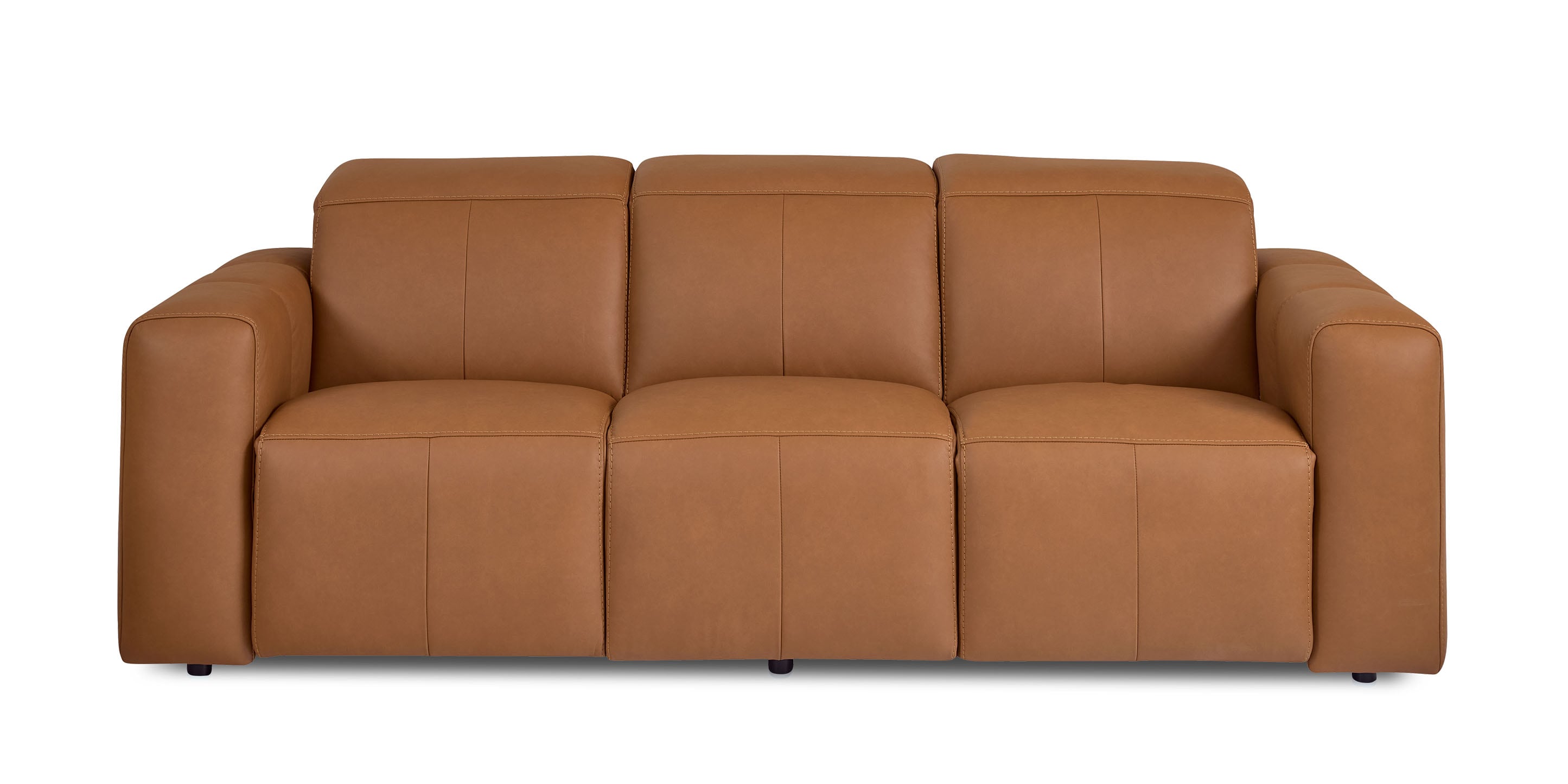 Bassett Airy Sofa — Power Reclining, Top-Grain Leather Bassett Reclining Sofa