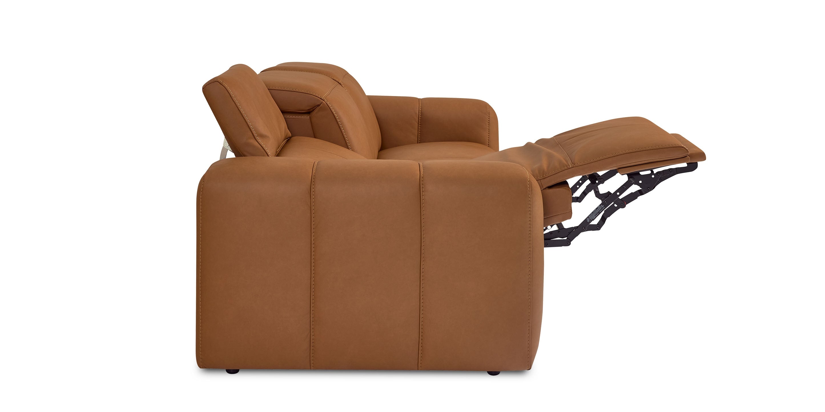 Bassett Airy Sofa — Power Reclining, Top-Grain Leather Bassett Reclining Sofa