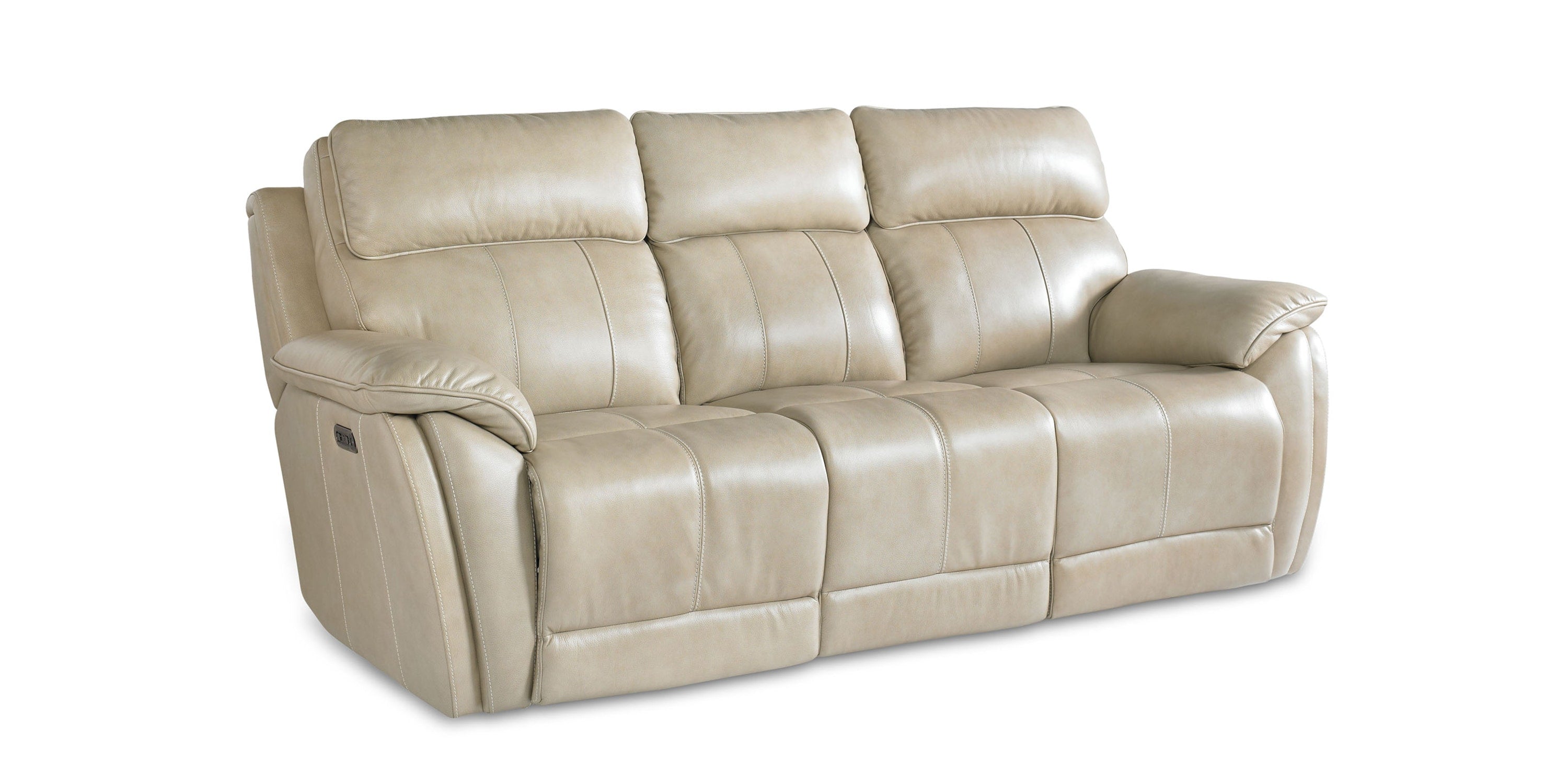 Levitate Leather Power Reclining Sofa Bassett