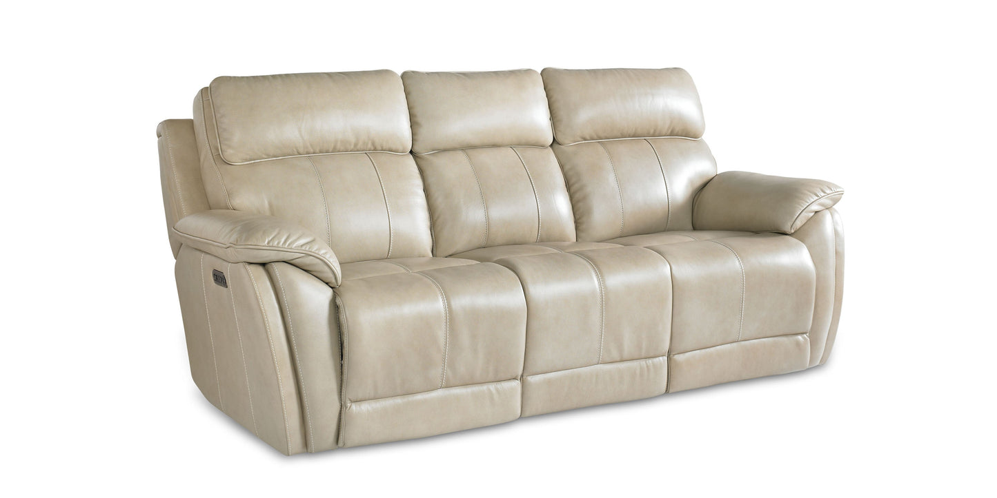 Levitate Leather Power Reclining Sofa Bassett